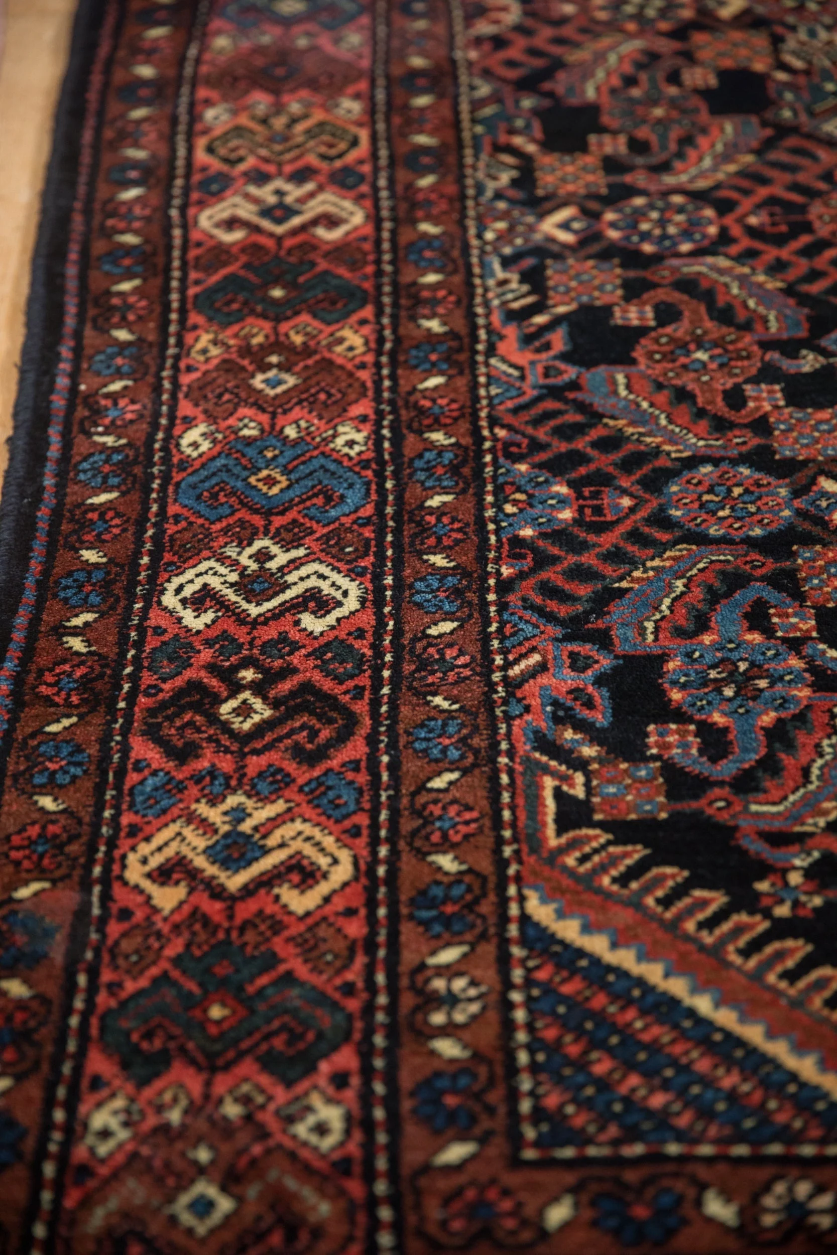 3.5x12 Vintage Hamadan Rug Runner - Image 5