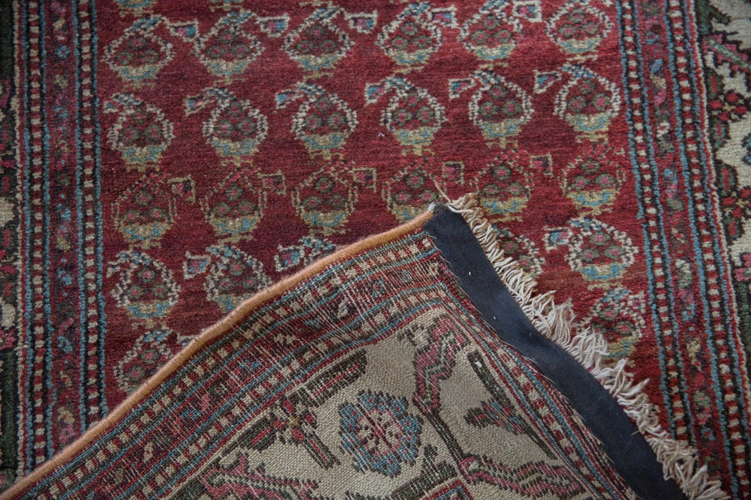 3.5x12 Vintage Hamadan Rug Runner - Image 10