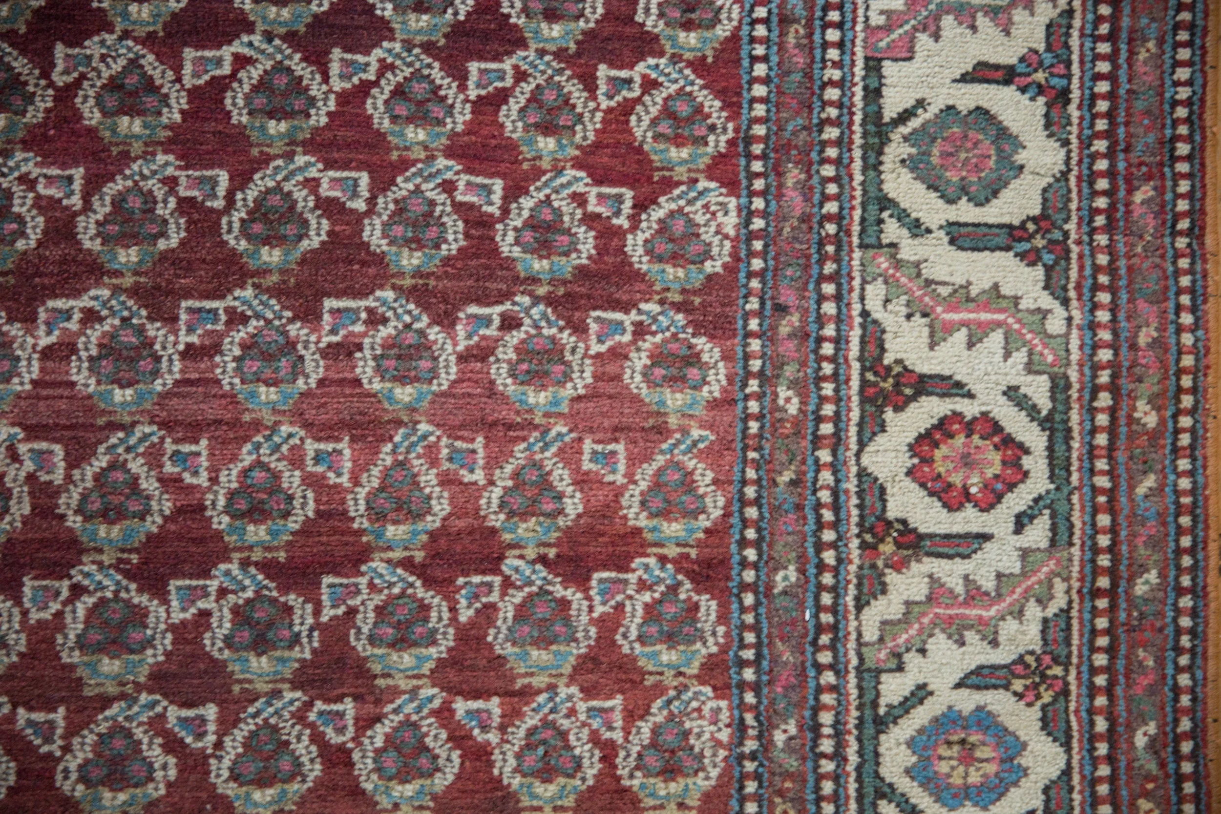 3.5x12 Vintage Hamadan Rug Runner - Image 11