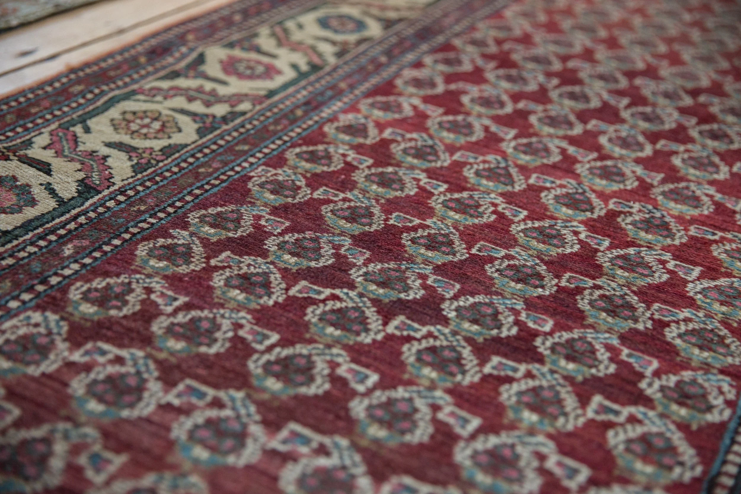 3.5x12 Vintage Hamadan Rug Runner - Image 3
