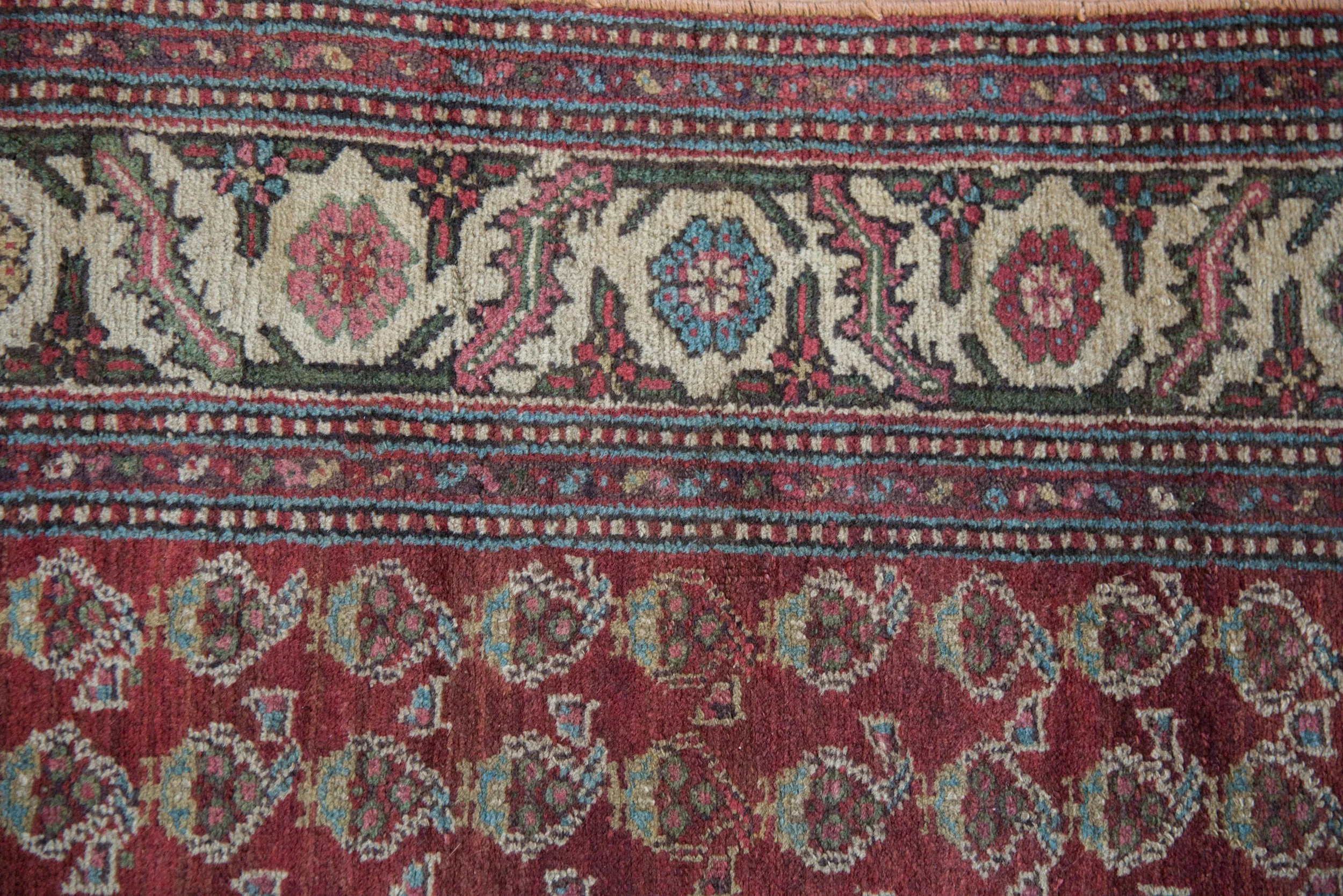 3.5x12 Vintage Hamadan Rug Runner - Image 7