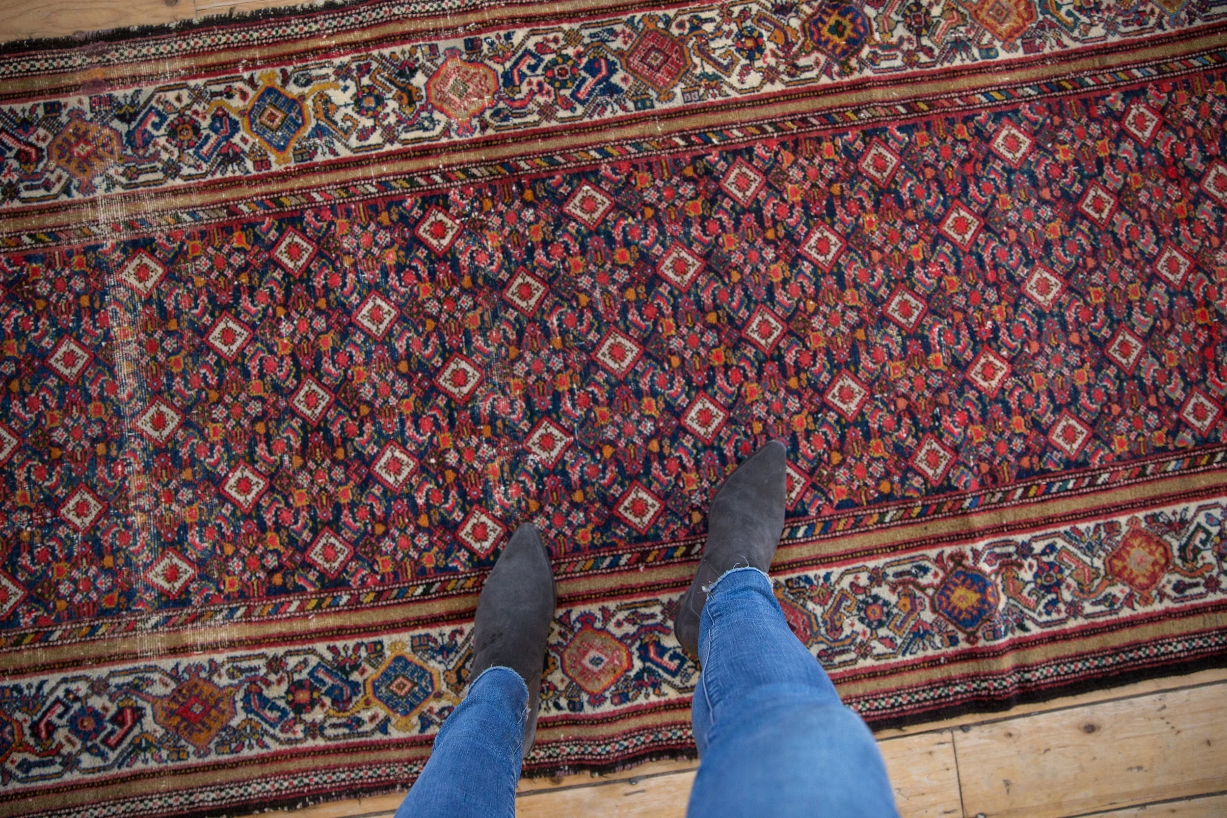3.5x12 Vintage Malayer Rug Runner - Image 2