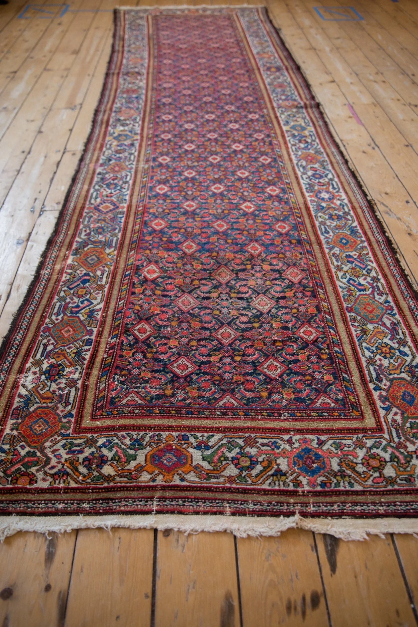 3.5x12 Vintage Malayer Rug Runner - Image 7