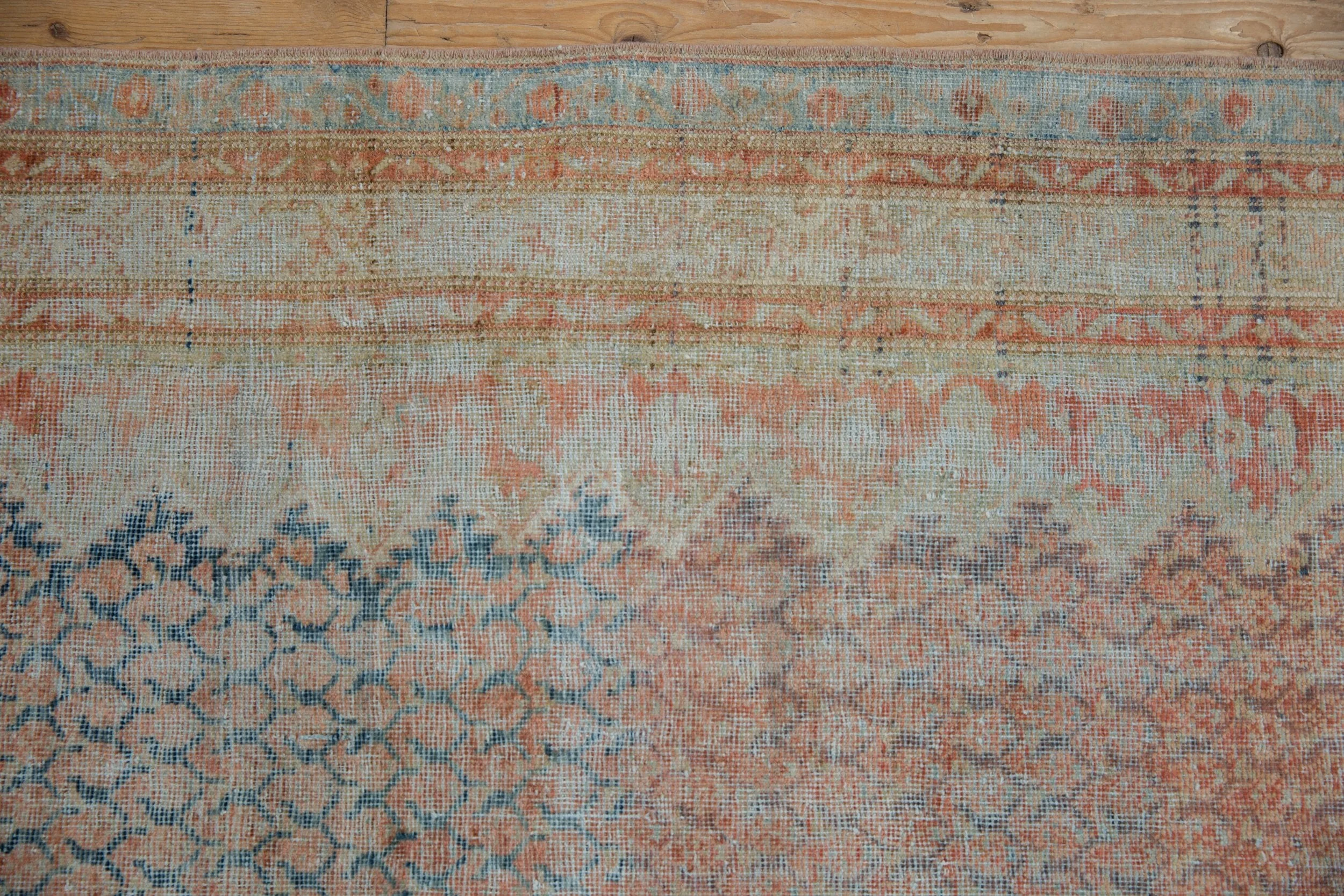 3.5x13.5 Vintage Fine Distressed Mahal Rug Runner - Image 6