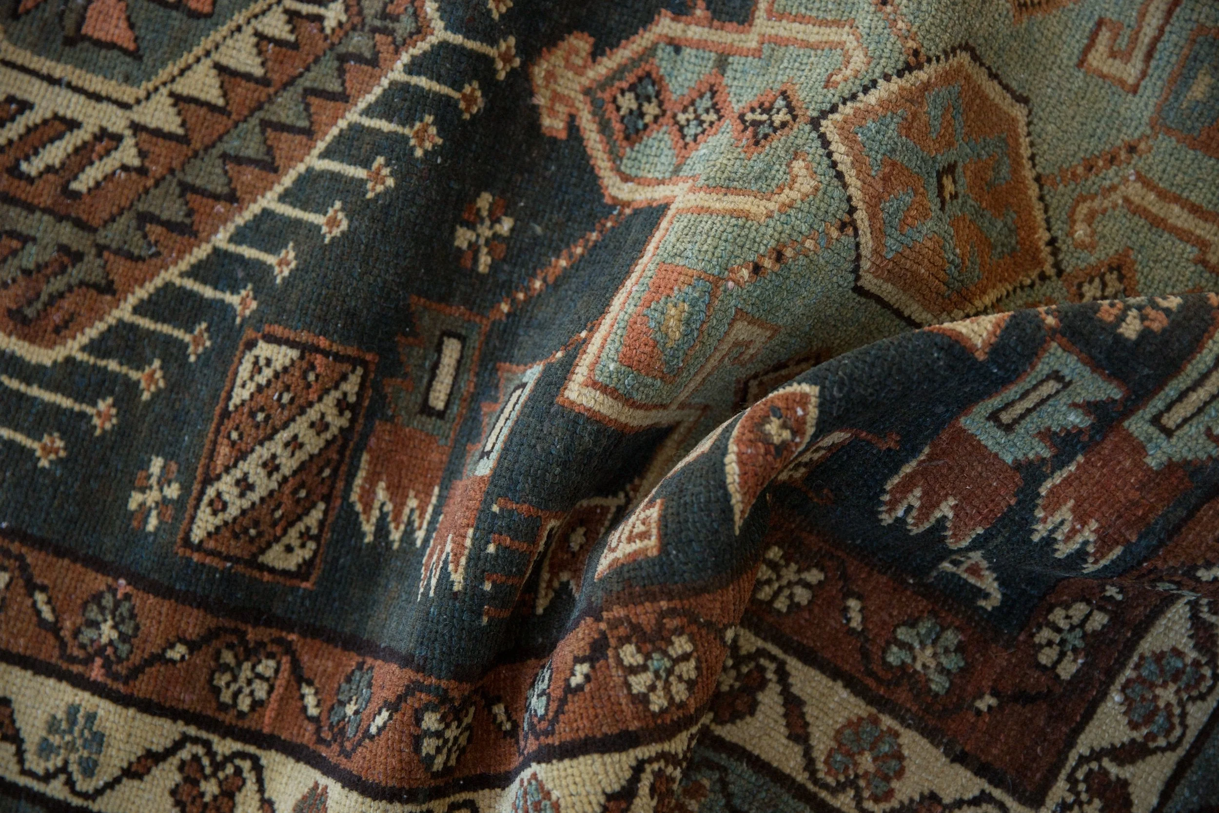 3.5x13.5 Vintage Karaja Rug Runner - Image 10