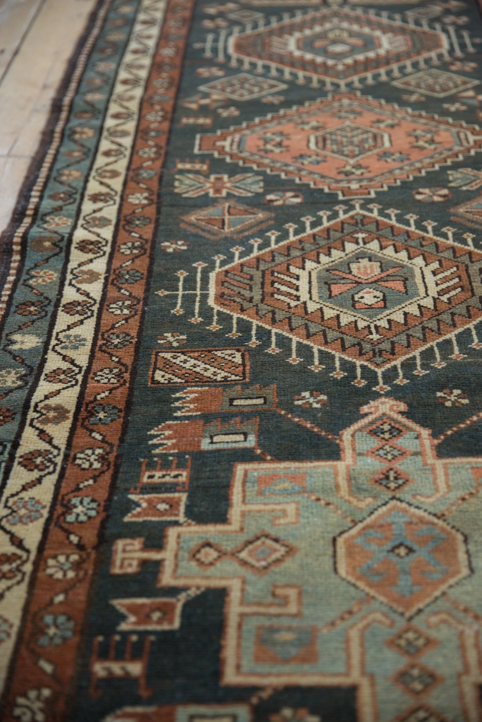 3.5x13.5 Vintage Karaja Rug Runner - Image 5