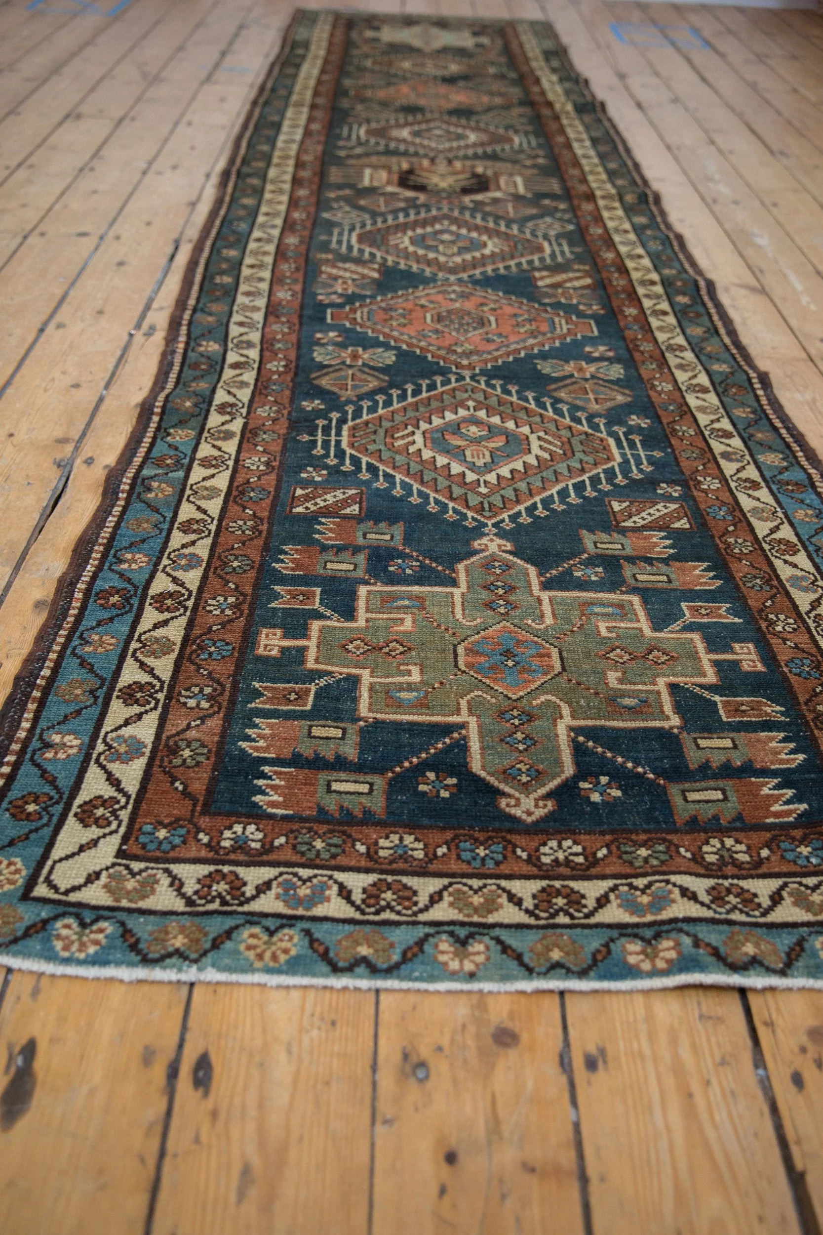 3.5x13.5 Vintage Karaja Rug Runner - Image 6