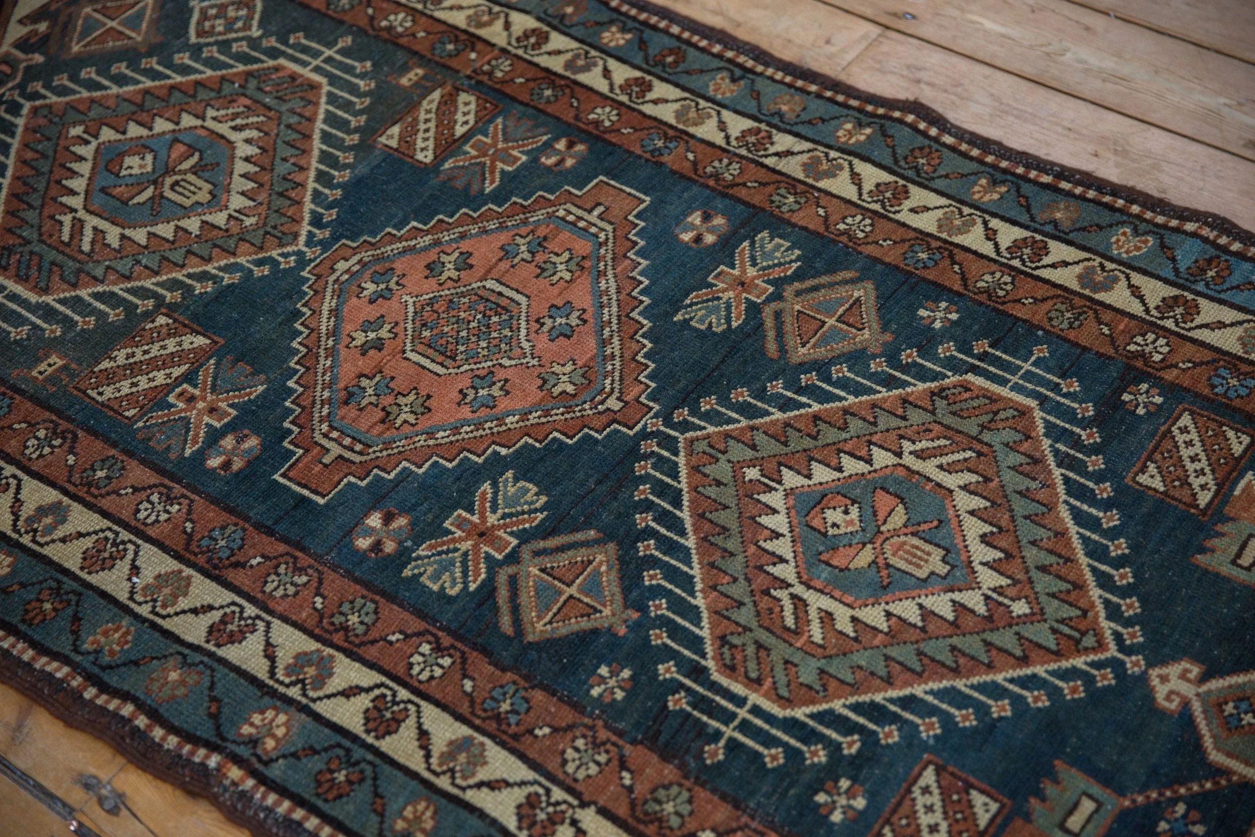 3.5x13.5 Vintage Karaja Rug Runner - Image 8