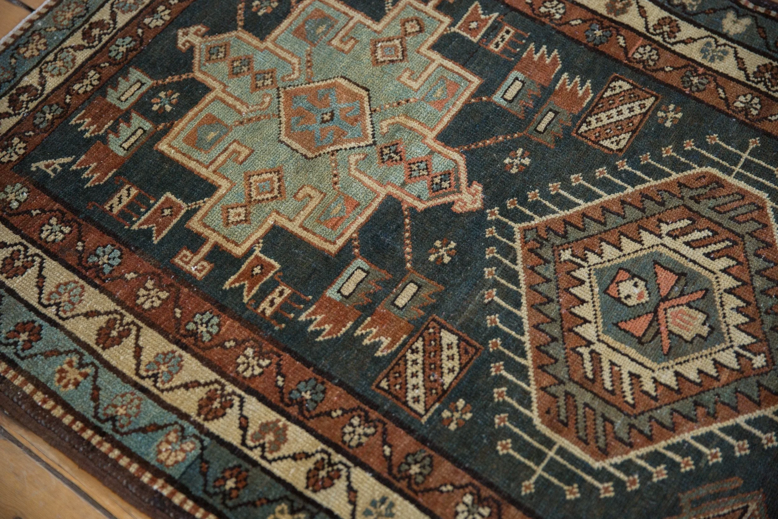 3.5x13.5 Vintage Karaja Rug Runner - Image 9