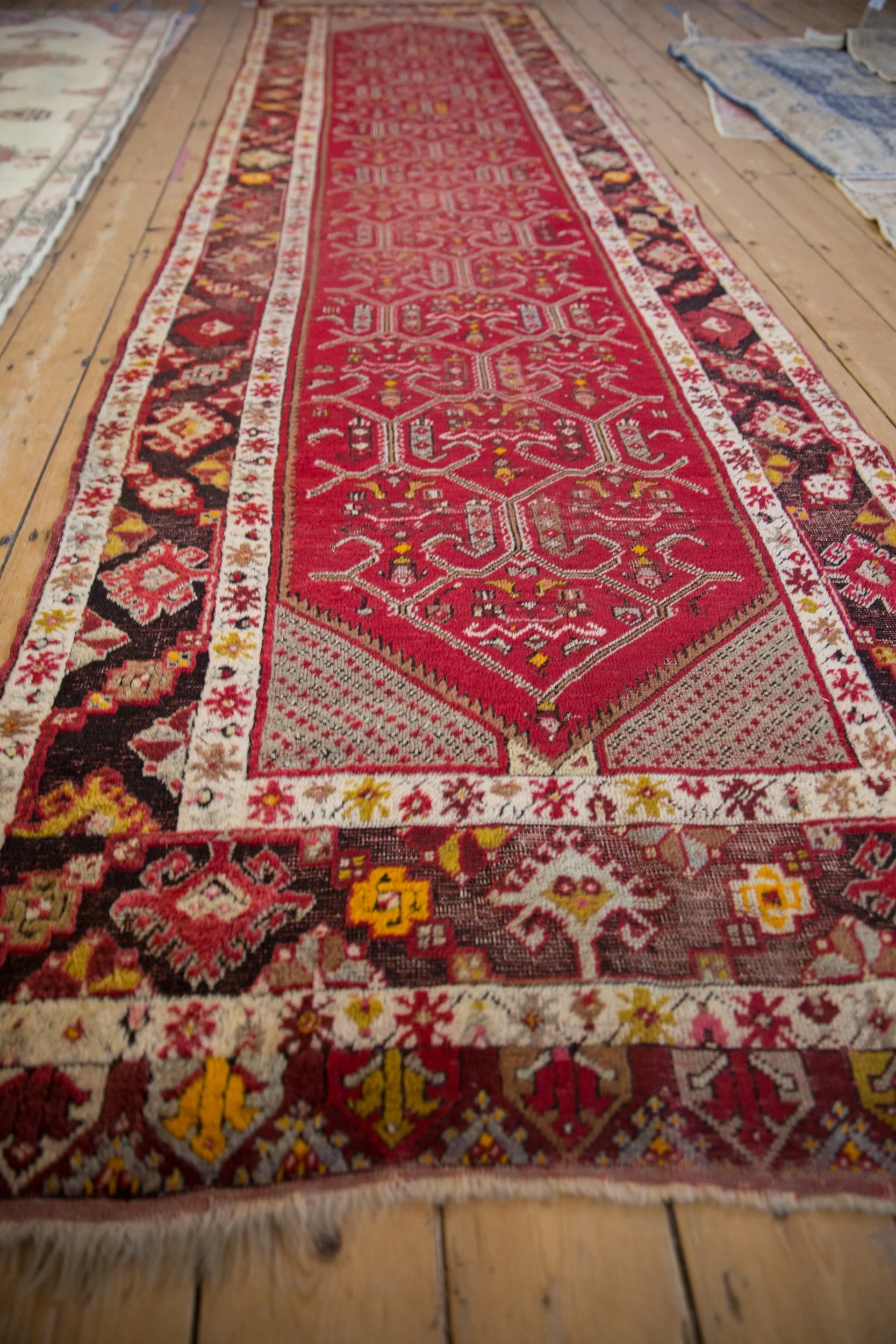 3.5x13 Vintage Anatolian Rug Runner - Image 4