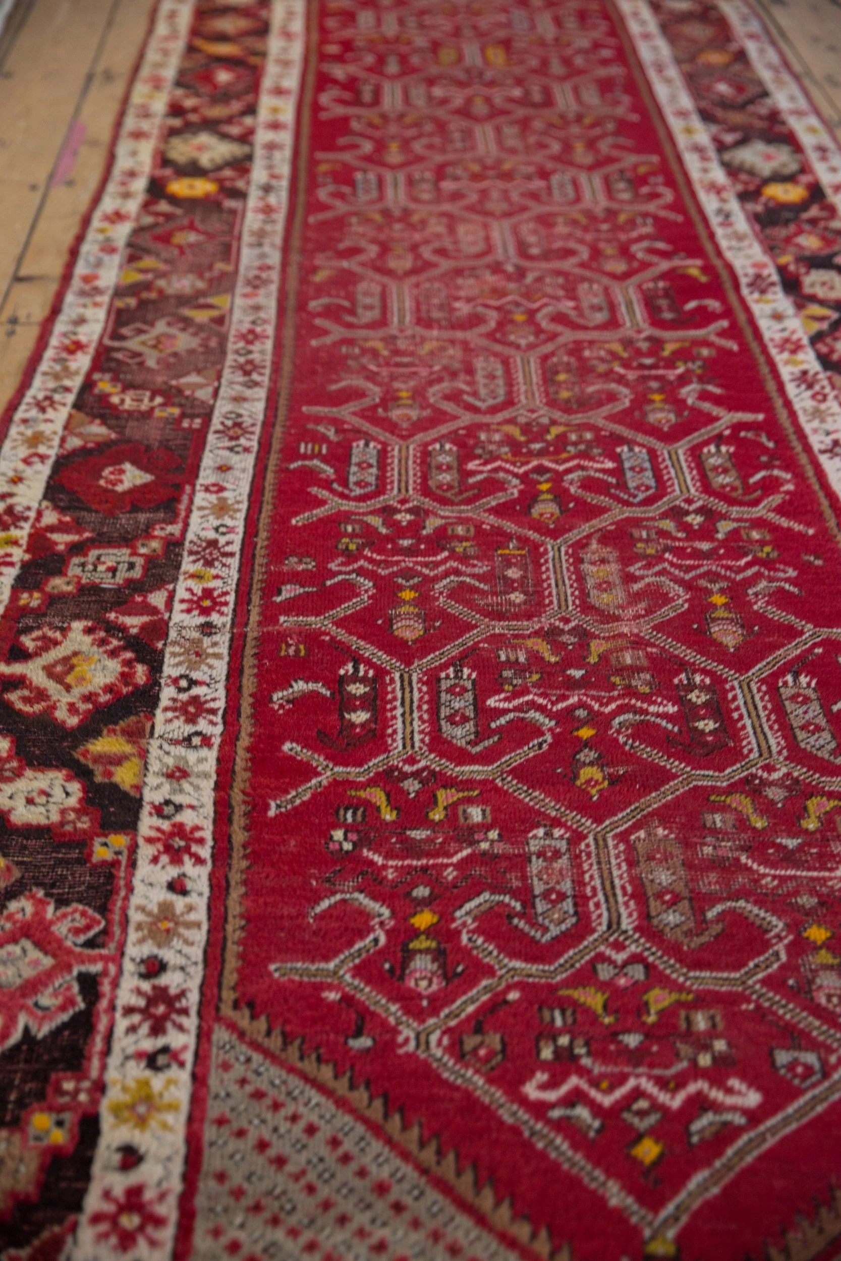 3.5x13 Vintage Anatolian Rug Runner - Image 6