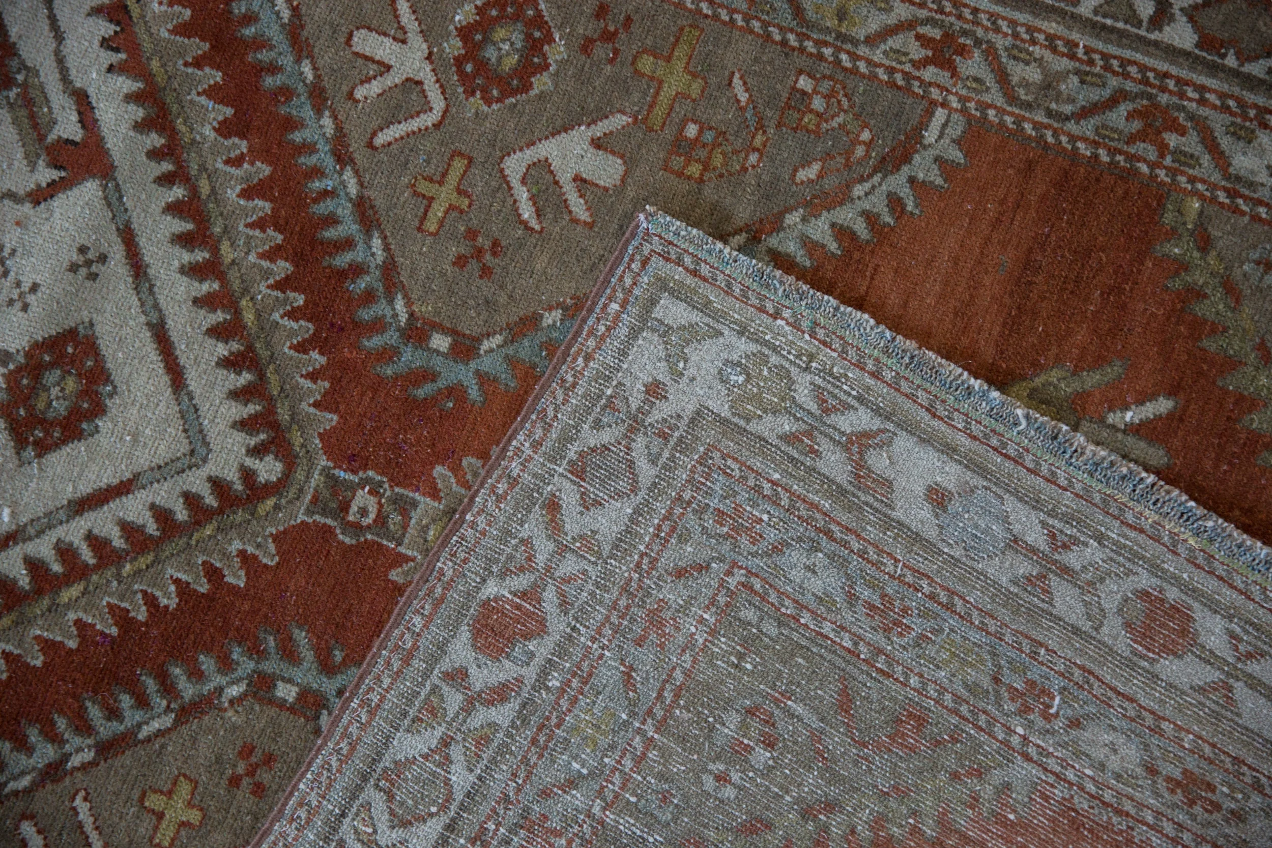 3.5x13 Vintage Distressed Malayer Rug Runner - Image 11