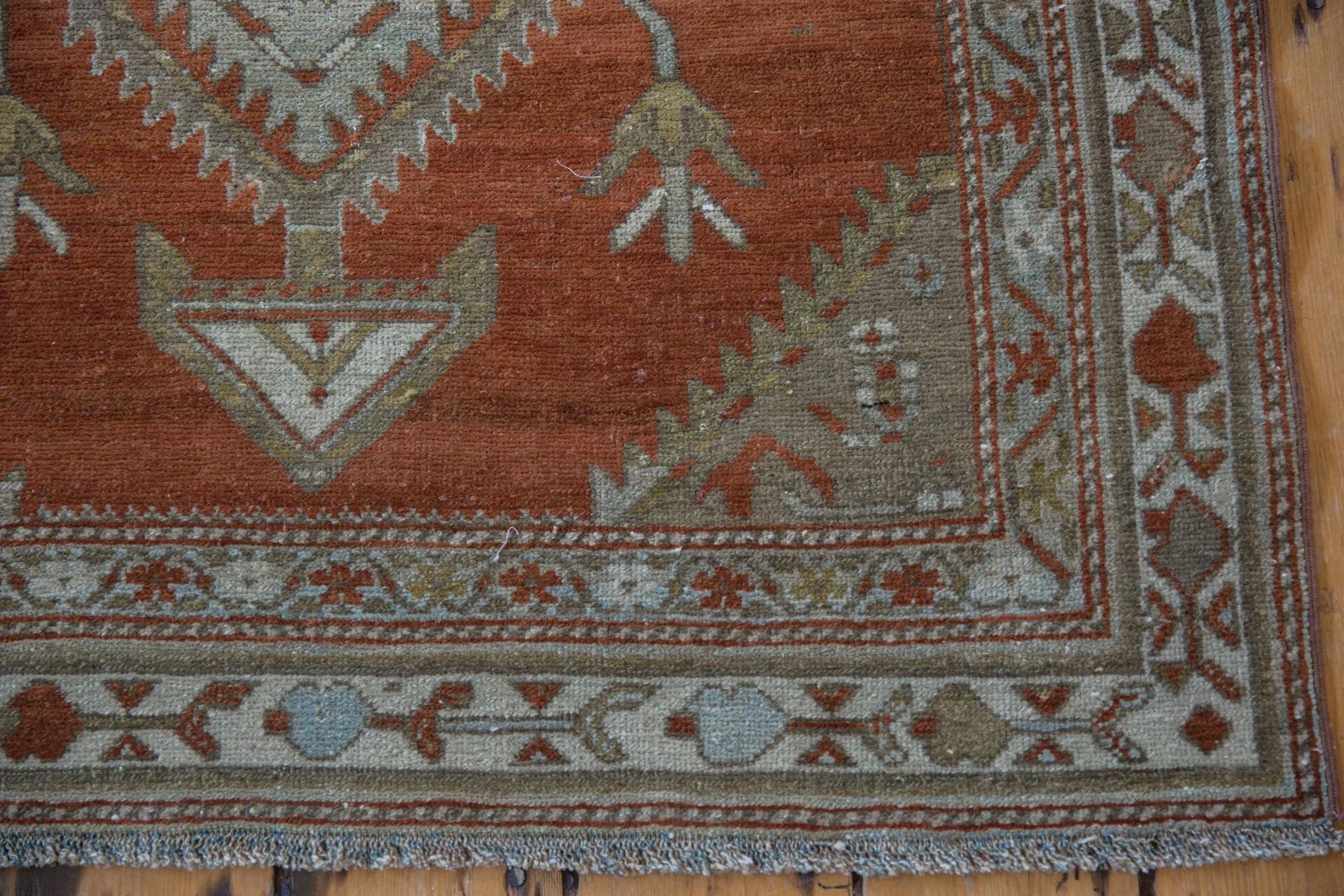 3.5x13 Vintage Distressed Malayer Rug Runner - Image 3