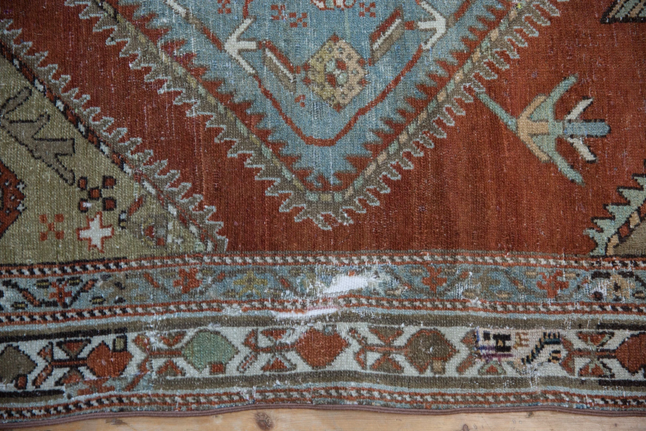 3.5x13 Vintage Distressed Malayer Rug Runner - Image 6