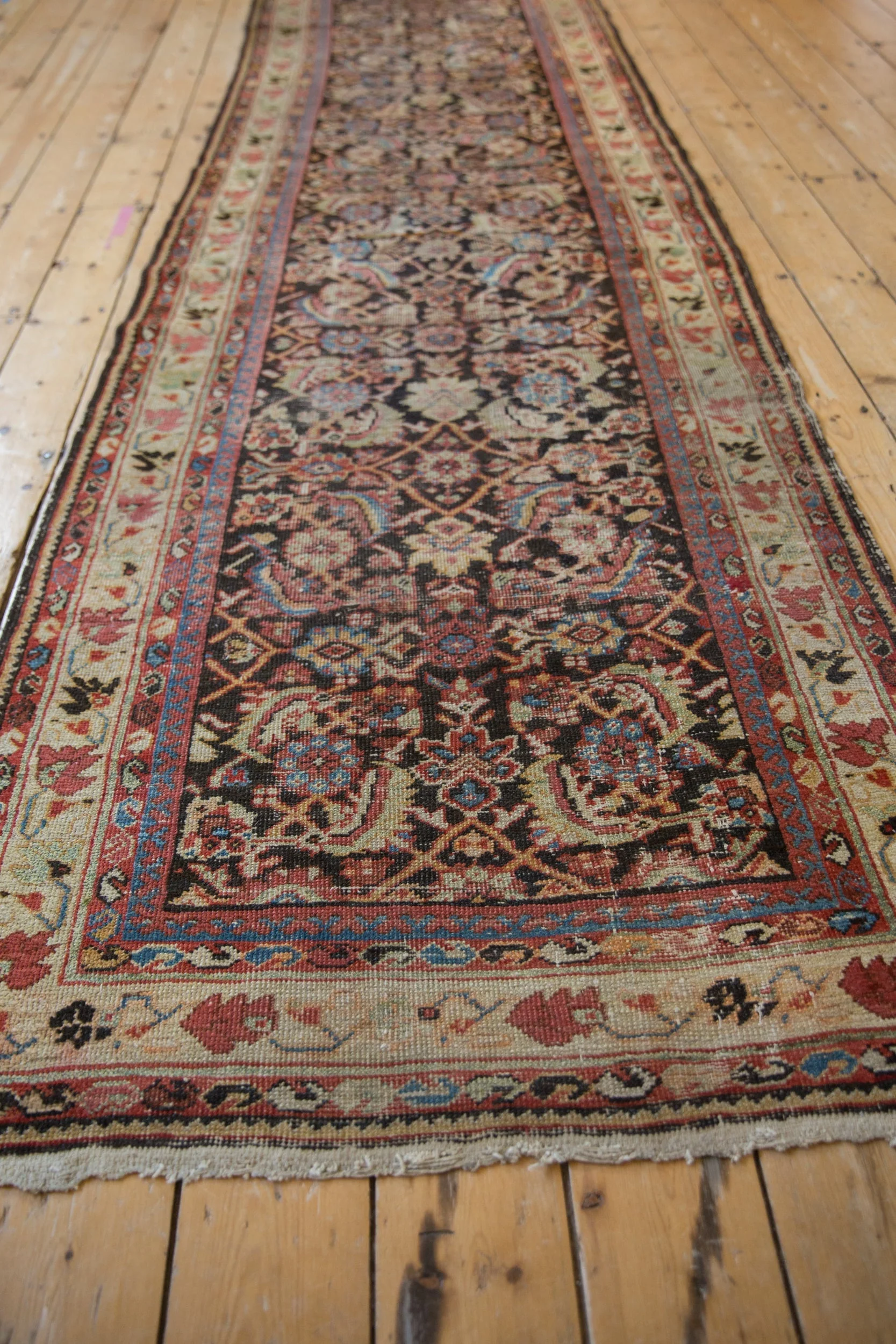 3.5x13 Vintage Mahal Rug Runner - Image 7