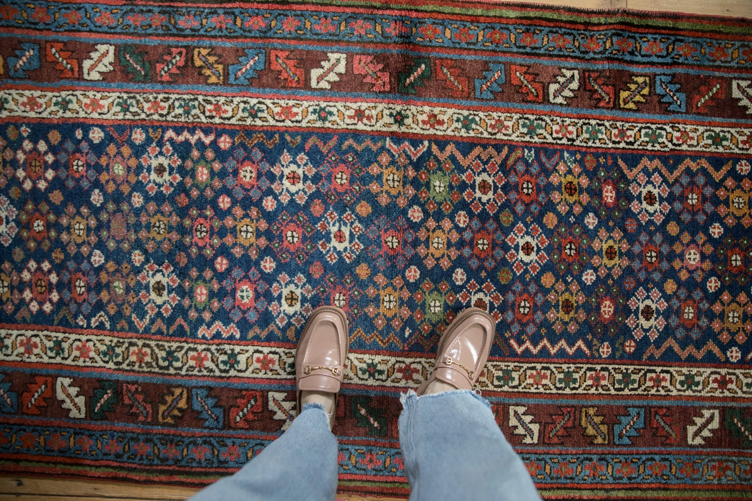 3.5x14.5 Antique Northwest Persian Rug Runner - Image 2
