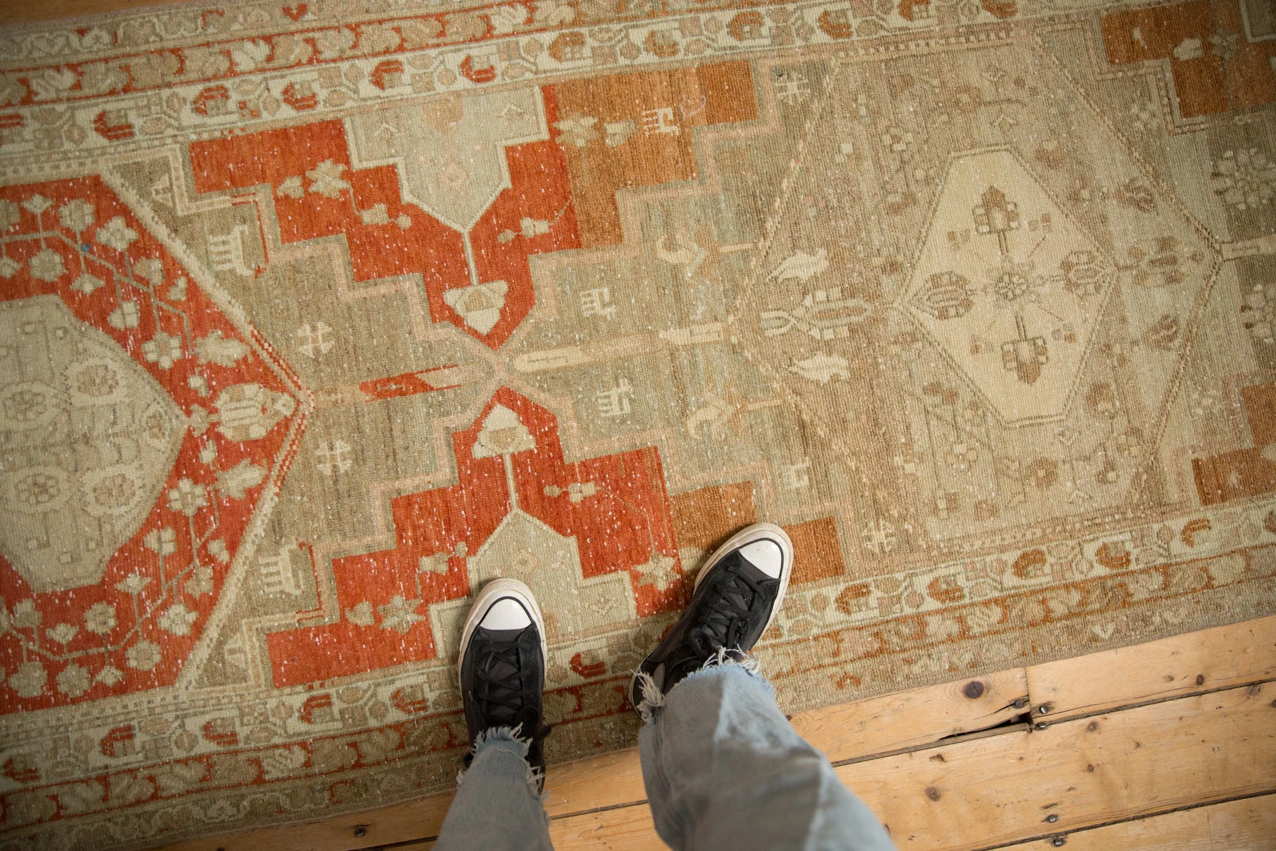 3.5x14.5 Vintage Distressed Malayer Rug Runner - Image 2