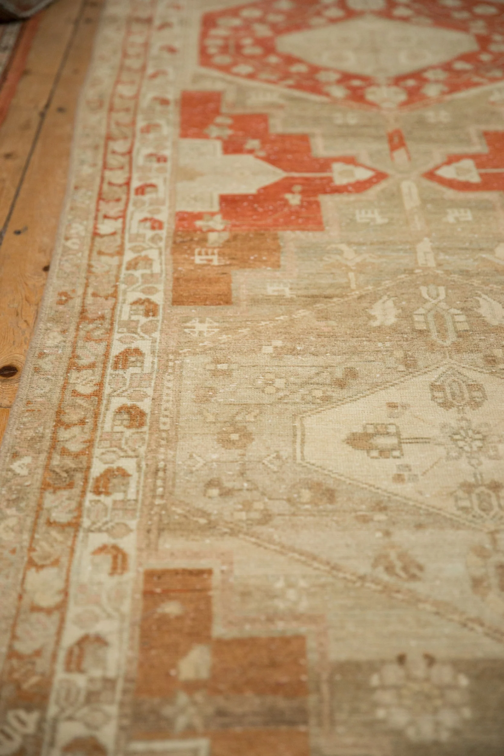 3.5x14.5 Vintage Distressed Malayer Rug Runner - Image 5