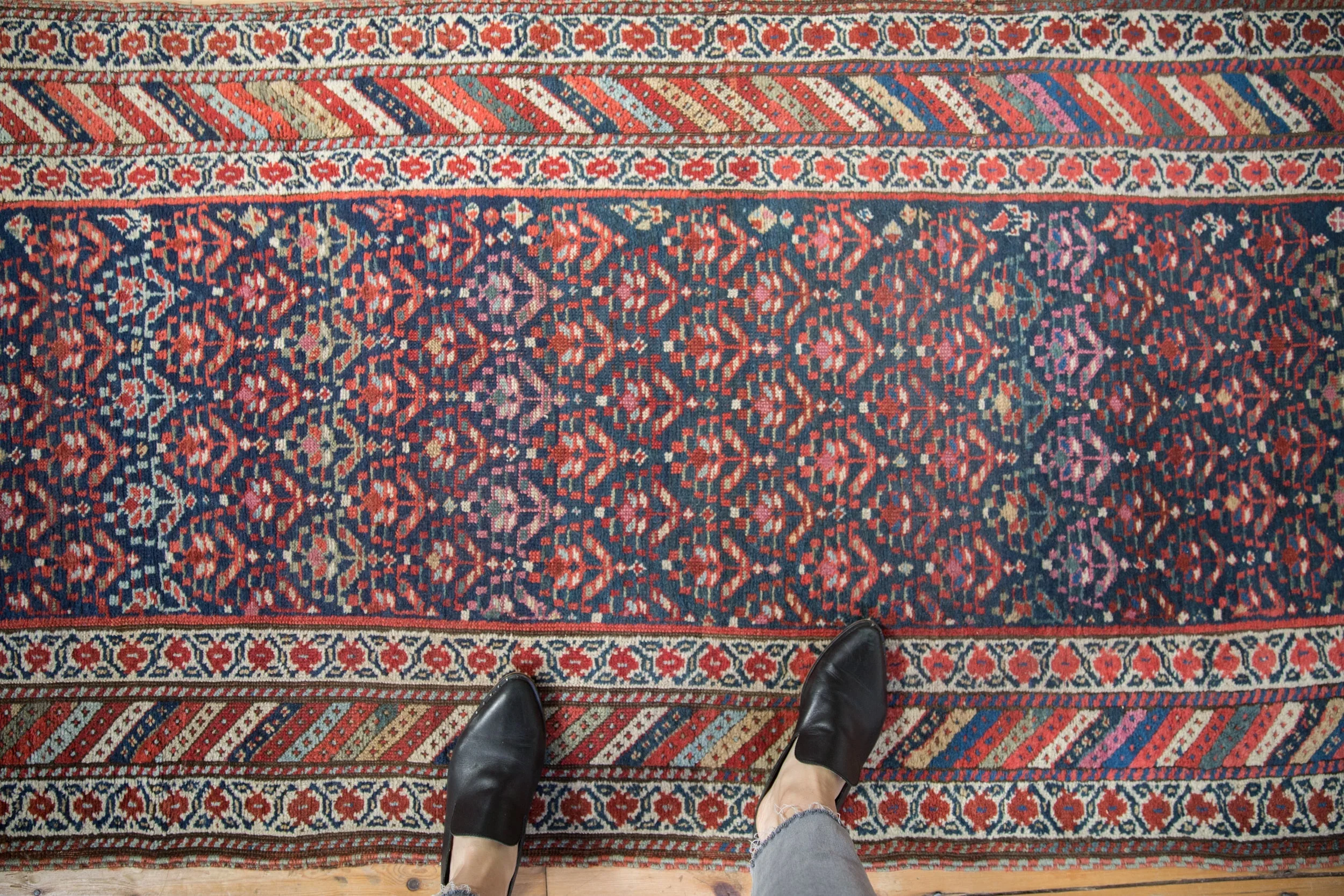 3.5x14.5 Vintage Kurdish Rug Runner - Image 2