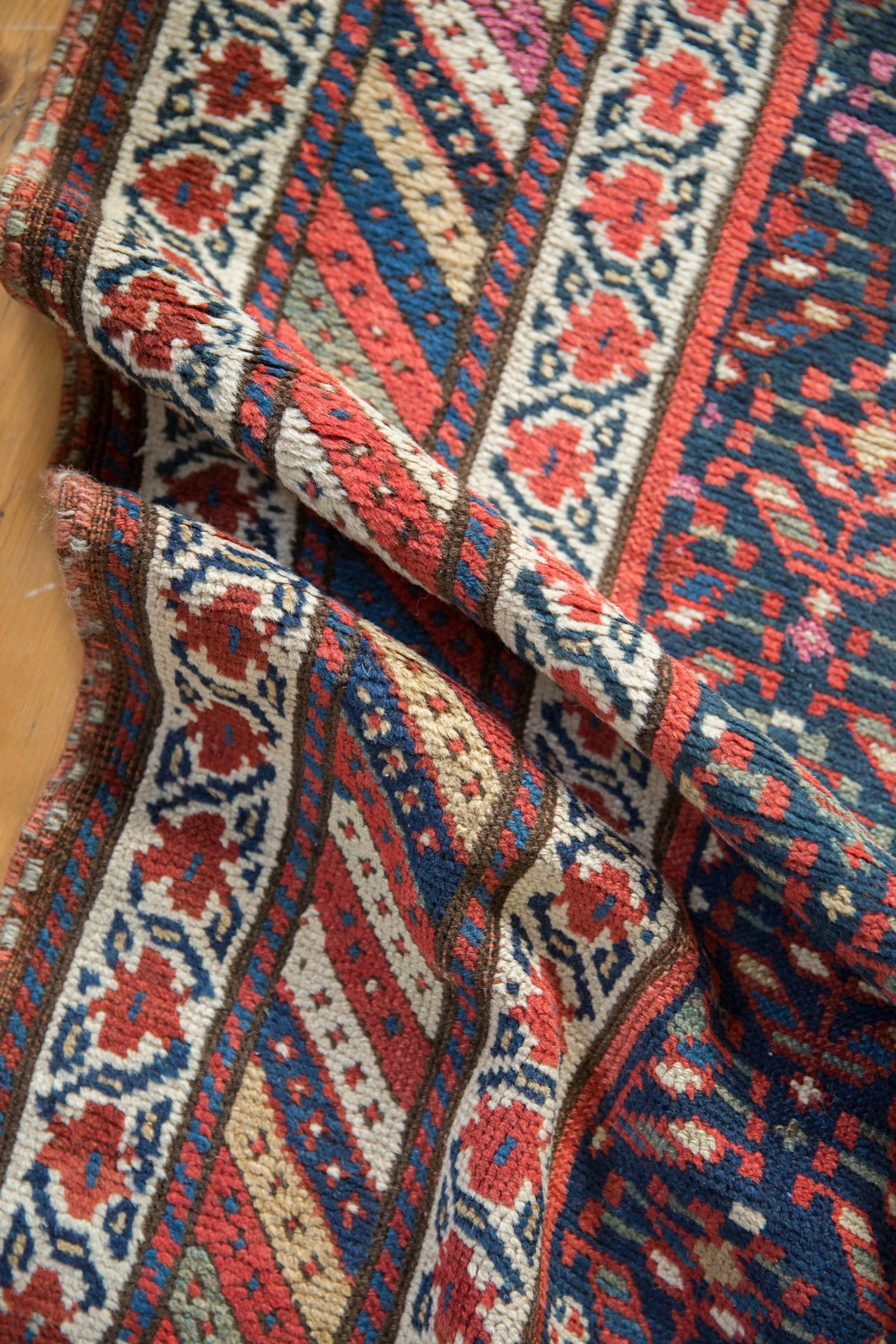 3.5x14.5 Vintage Kurdish Rug Runner - Image 8