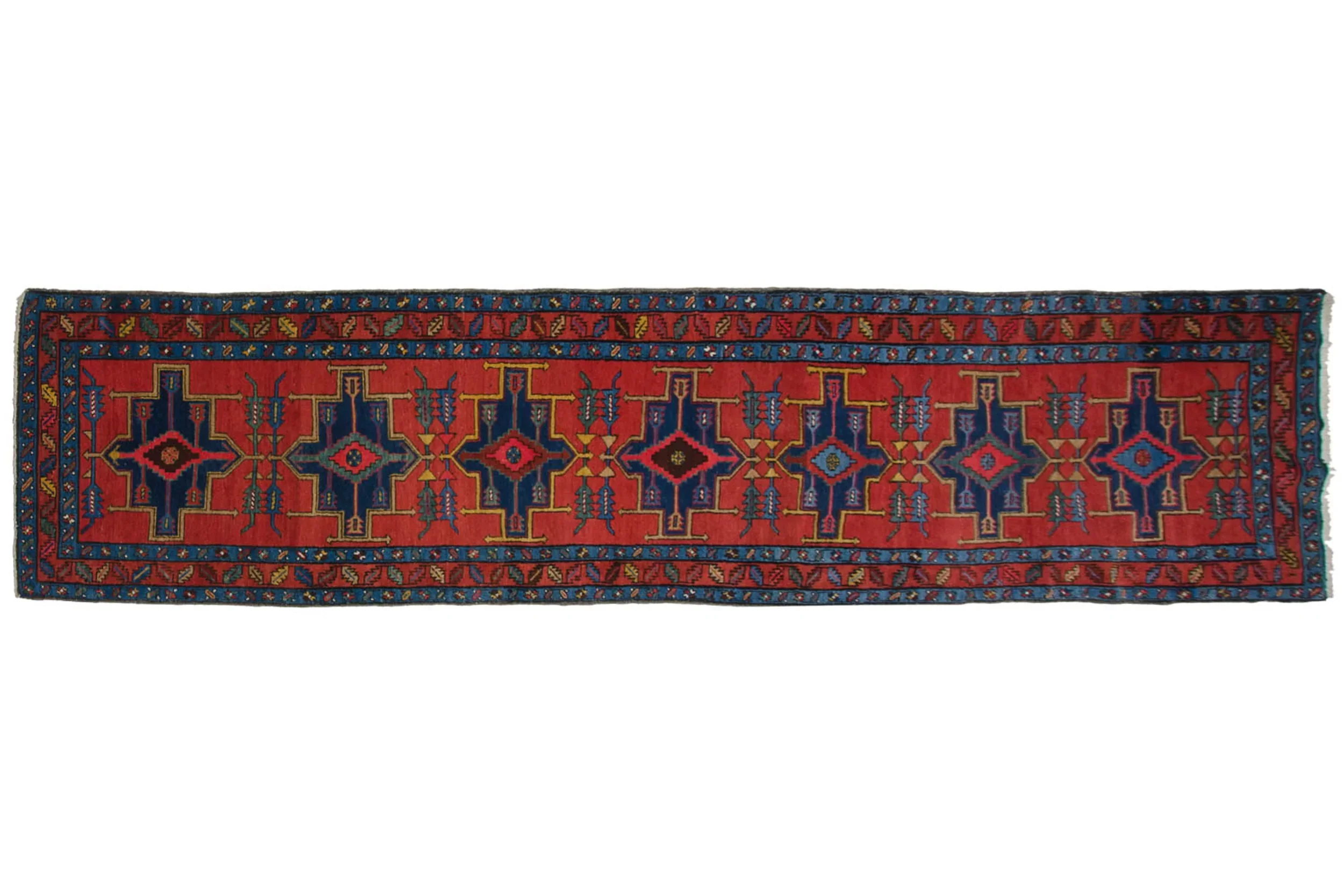 3.5x14 Antique Northwest Persian Rug Runner