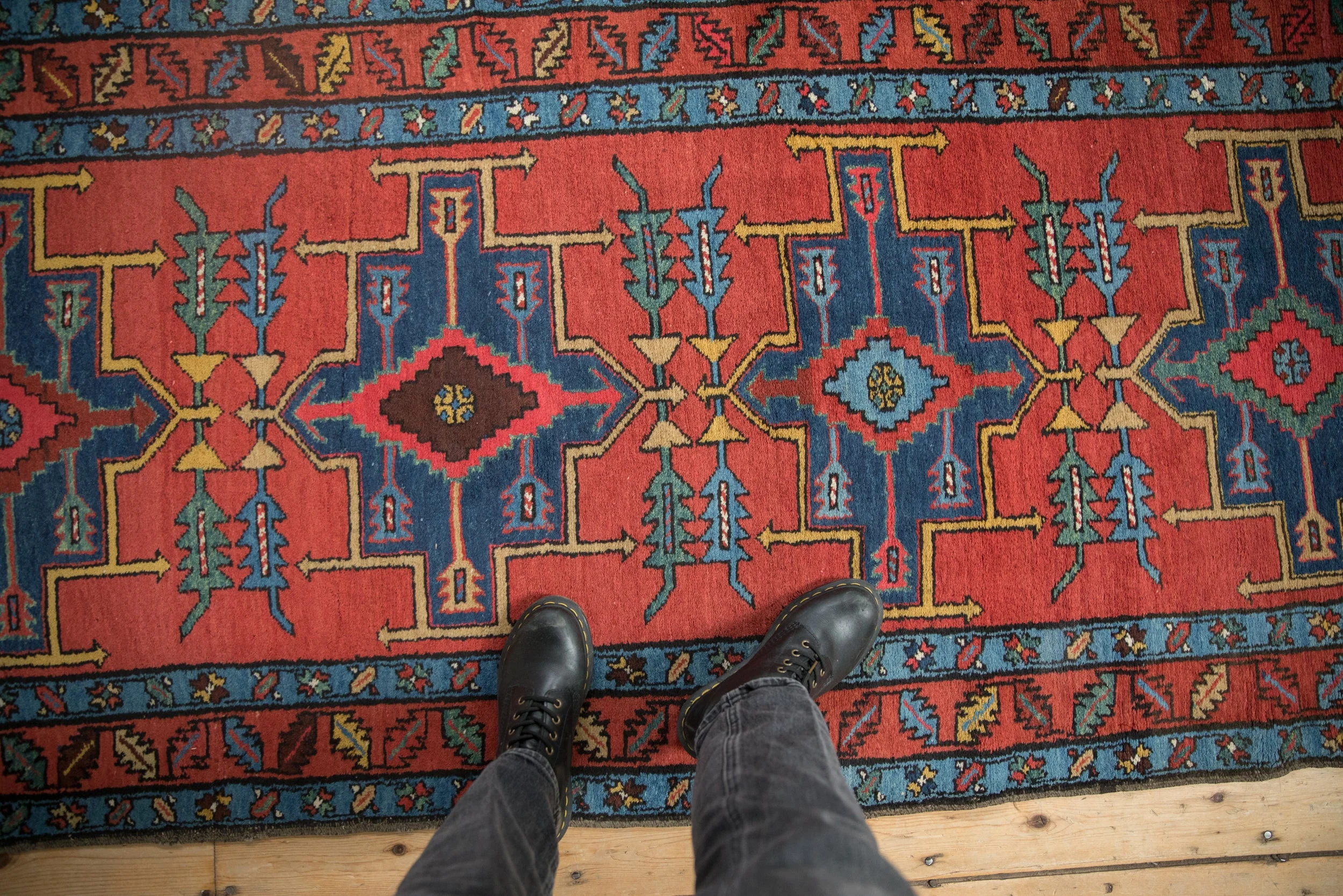 3.5x14 Antique Northwest Persian Rug Runner - Image 12