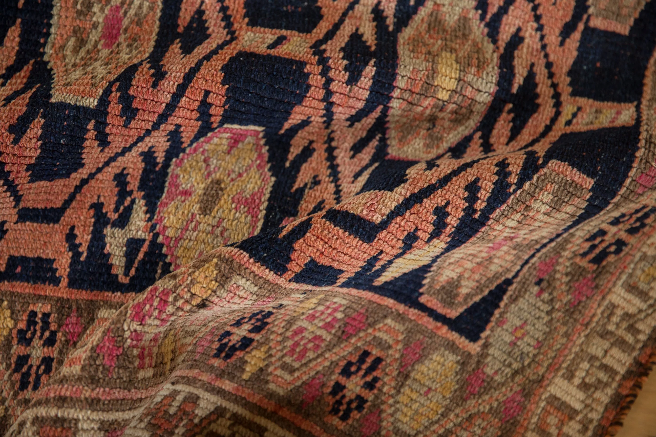 3.5x14 Vintage Distressed Kurd Rug Runner - Image 7