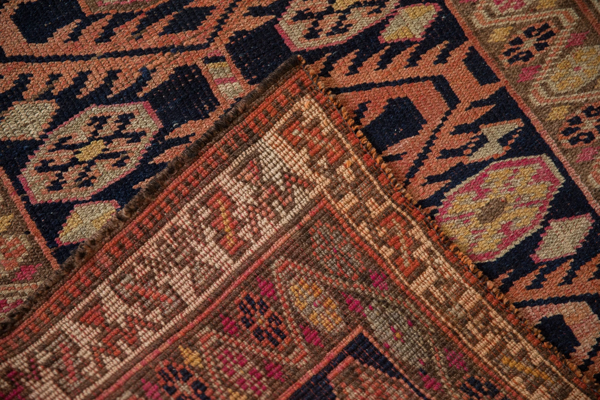 3.5x14 Vintage Distressed Kurd Rug Runner - Image 8