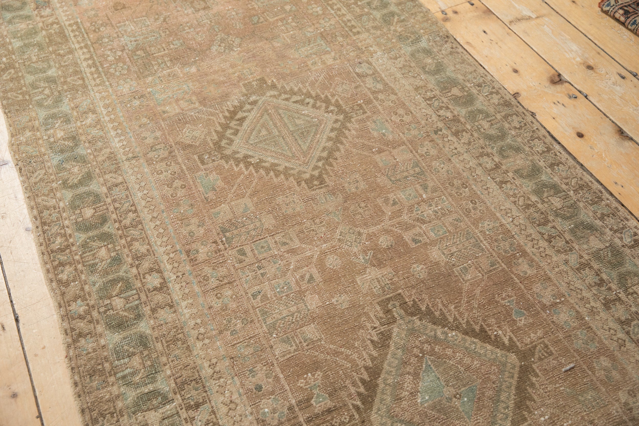 3.5x14 Vintage Distressed Serab Rug Runner - Image 10