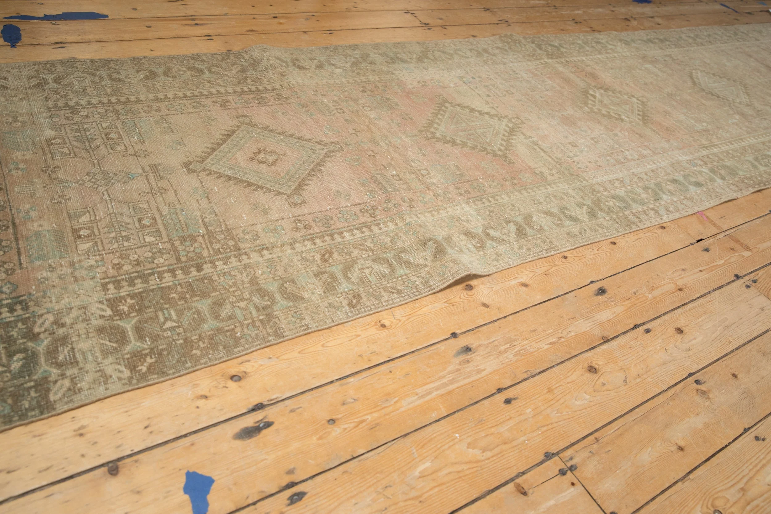 3.5x14 Vintage Distressed Serab Rug Runner - Image 6