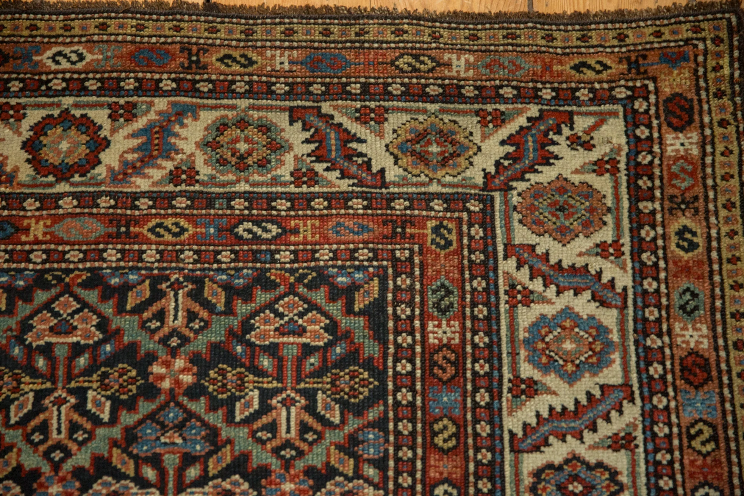 3.5x15.5 Antique Fine Malayer Rug Runner - Image 3