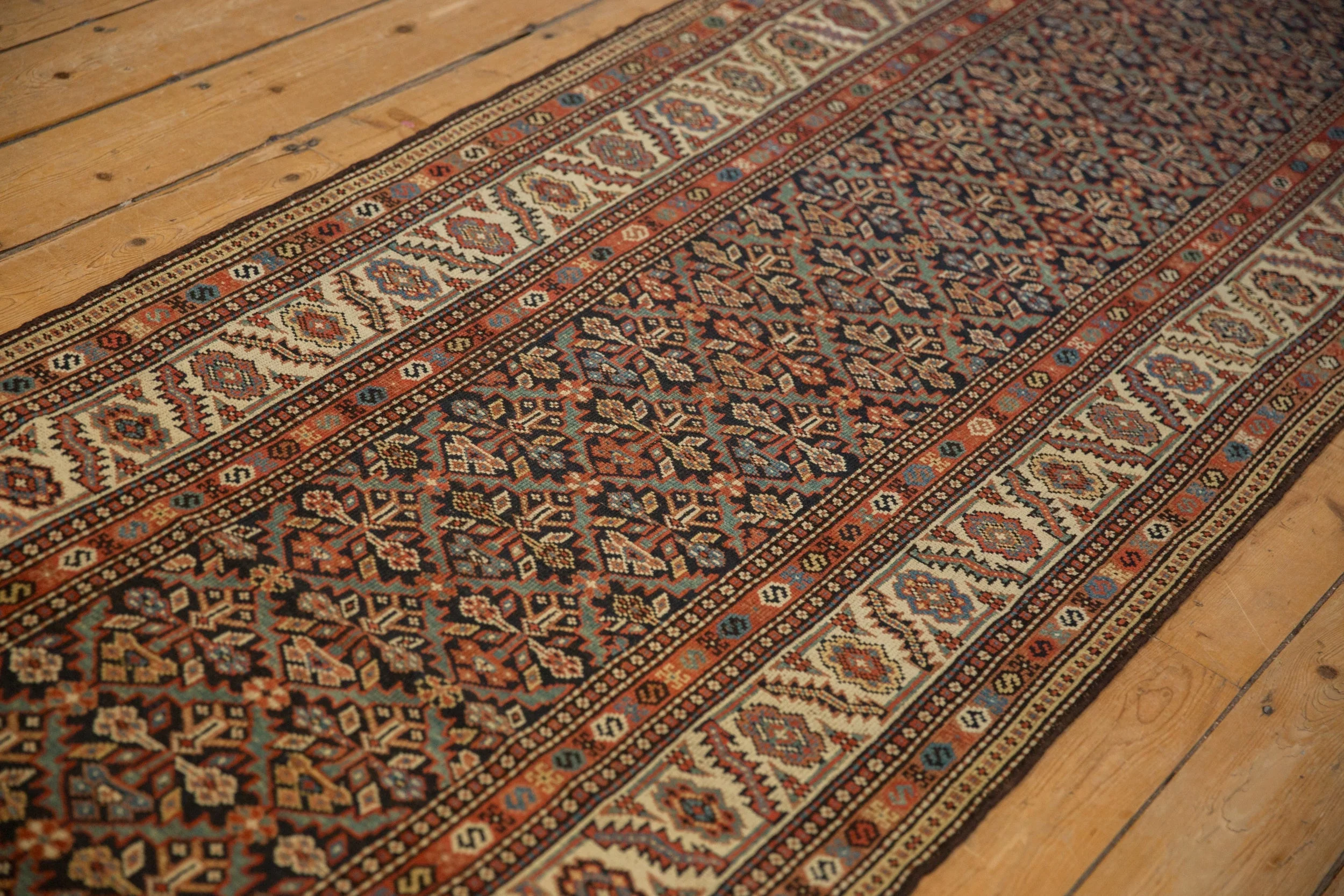 3.5x15.5 Antique Fine Malayer Rug Runner - Image 5