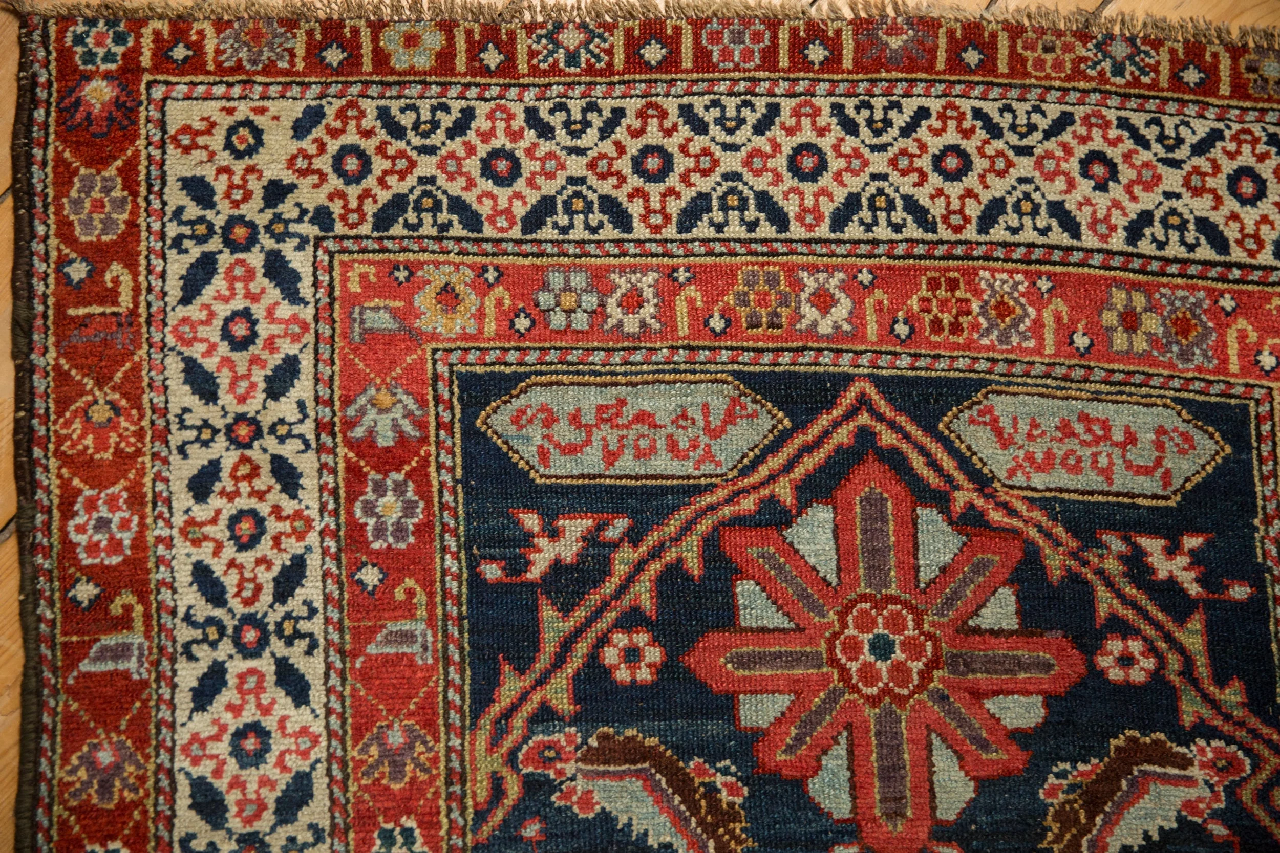 3.5x15.5 Antique Fine Malayer Rug Runner - Image 3