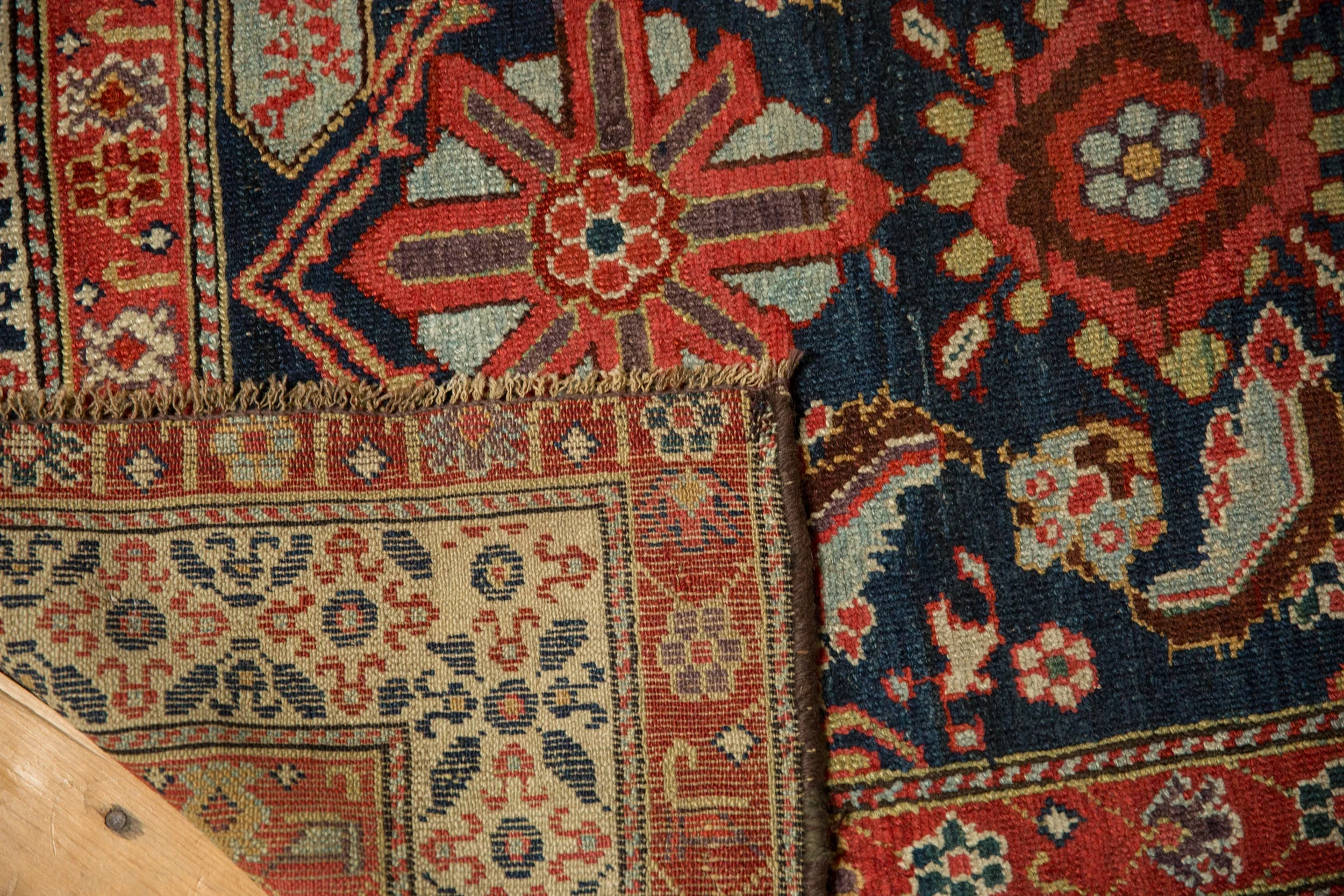 3.5x15.5 Antique Fine Malayer Rug Runner - Image 8