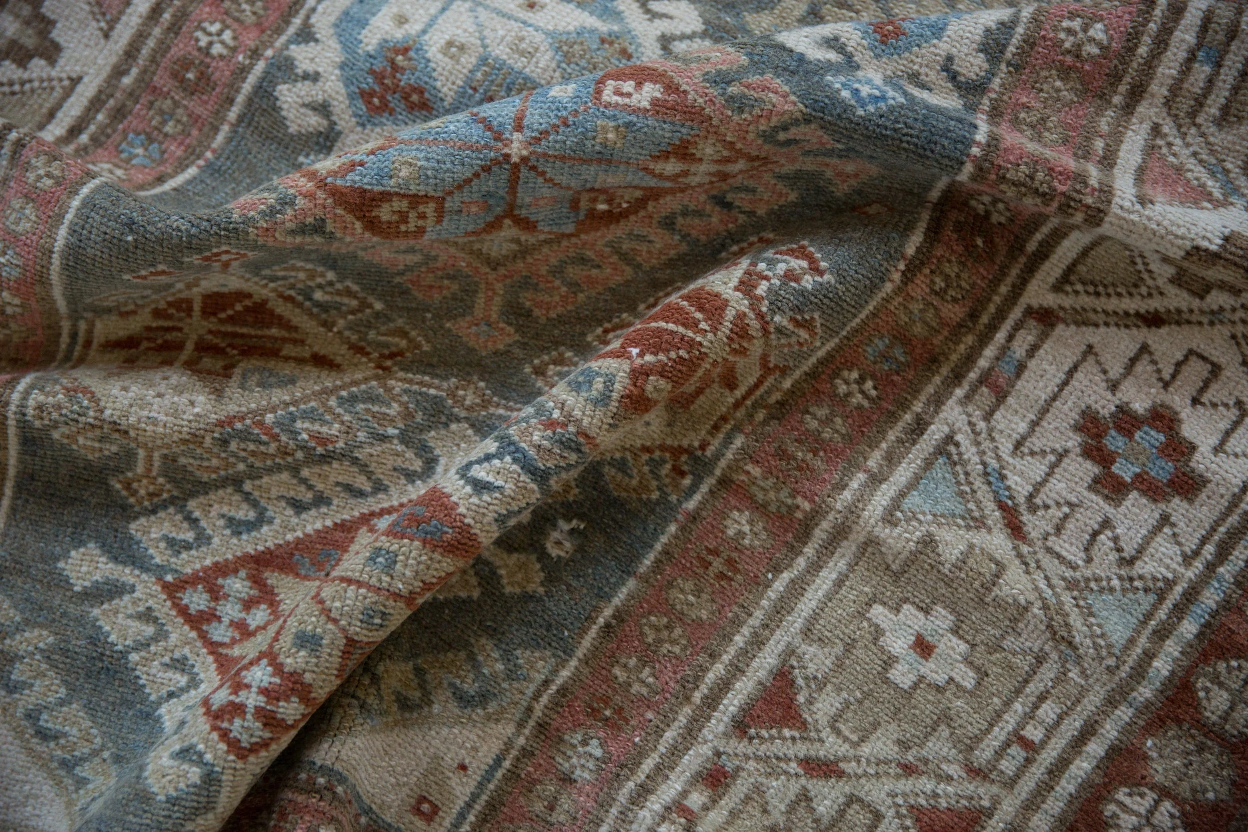 3.5x15.5 Vintage Distressed Hamadan Rug Runner - Image 10