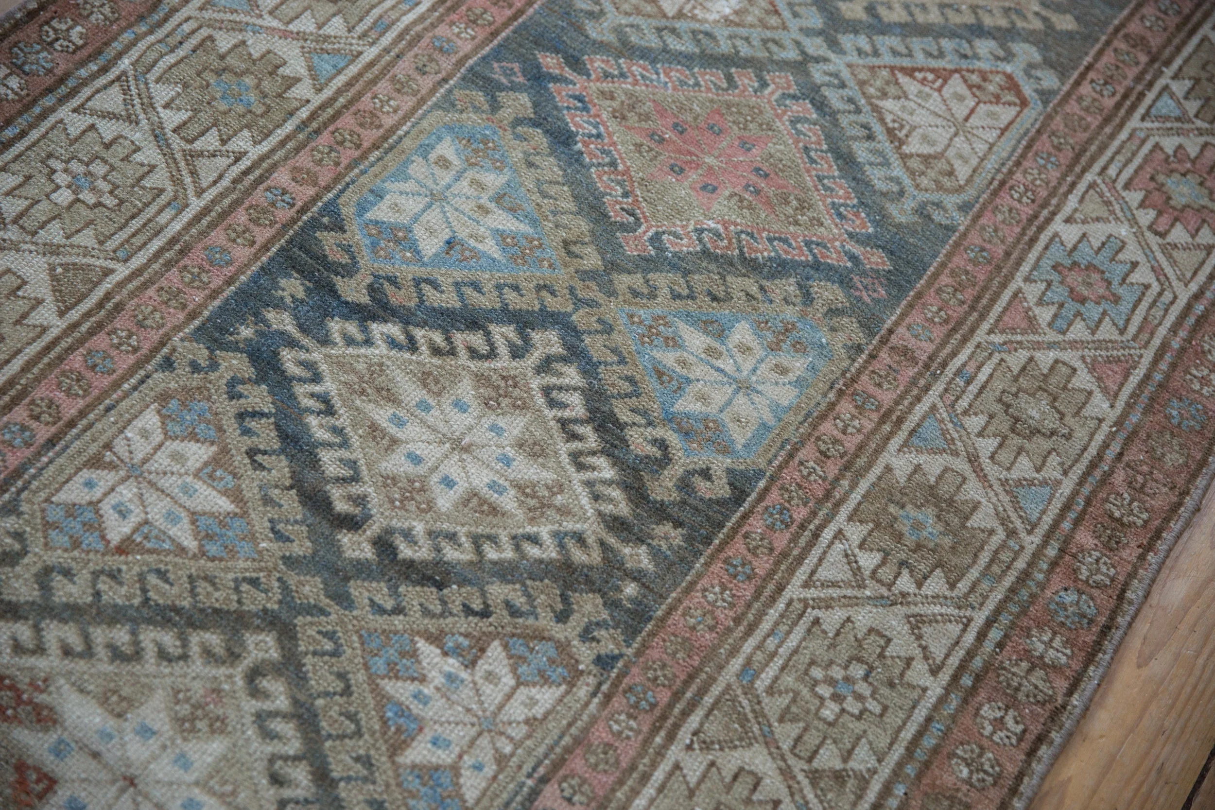 3.5x15.5 Vintage Distressed Hamadan Rug Runner - Image 12