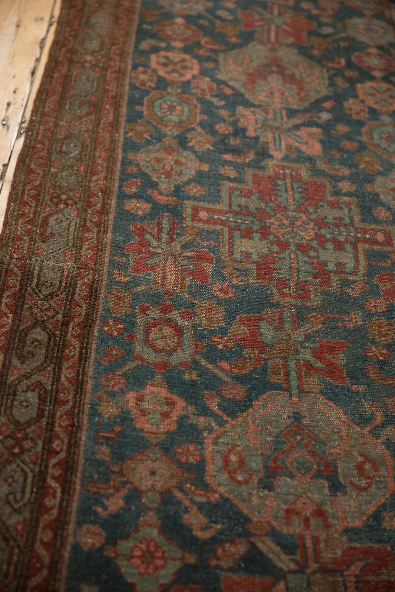 3.5x15.5 Vintage Distressed Malayer Rug Runner - Image 7