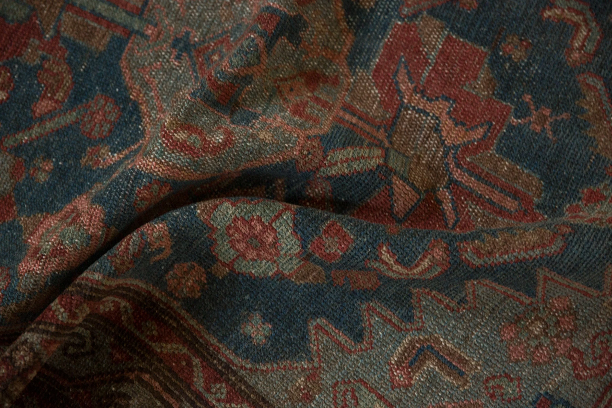 3.5x15.5 Vintage Distressed Malayer Rug Runner - Image 9