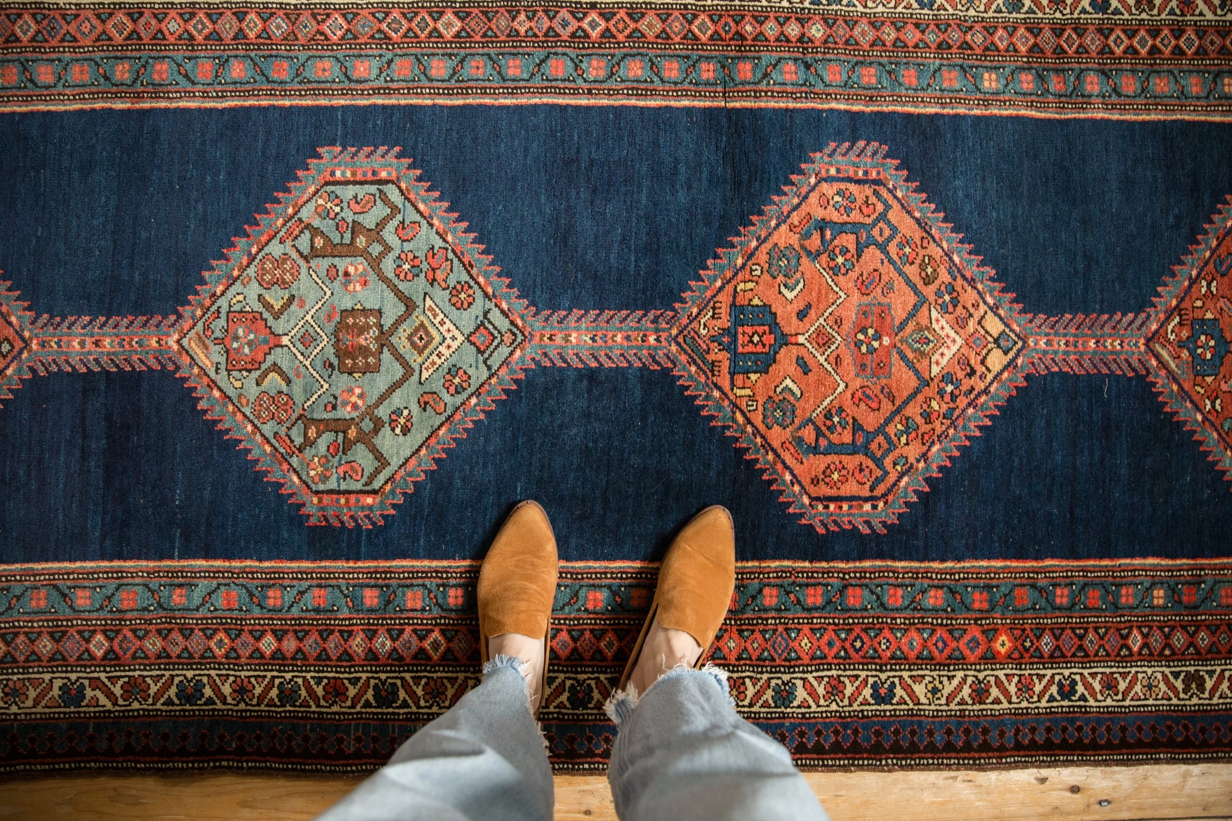 3.5x15 Antique Bijar Rug Runner - Image 2