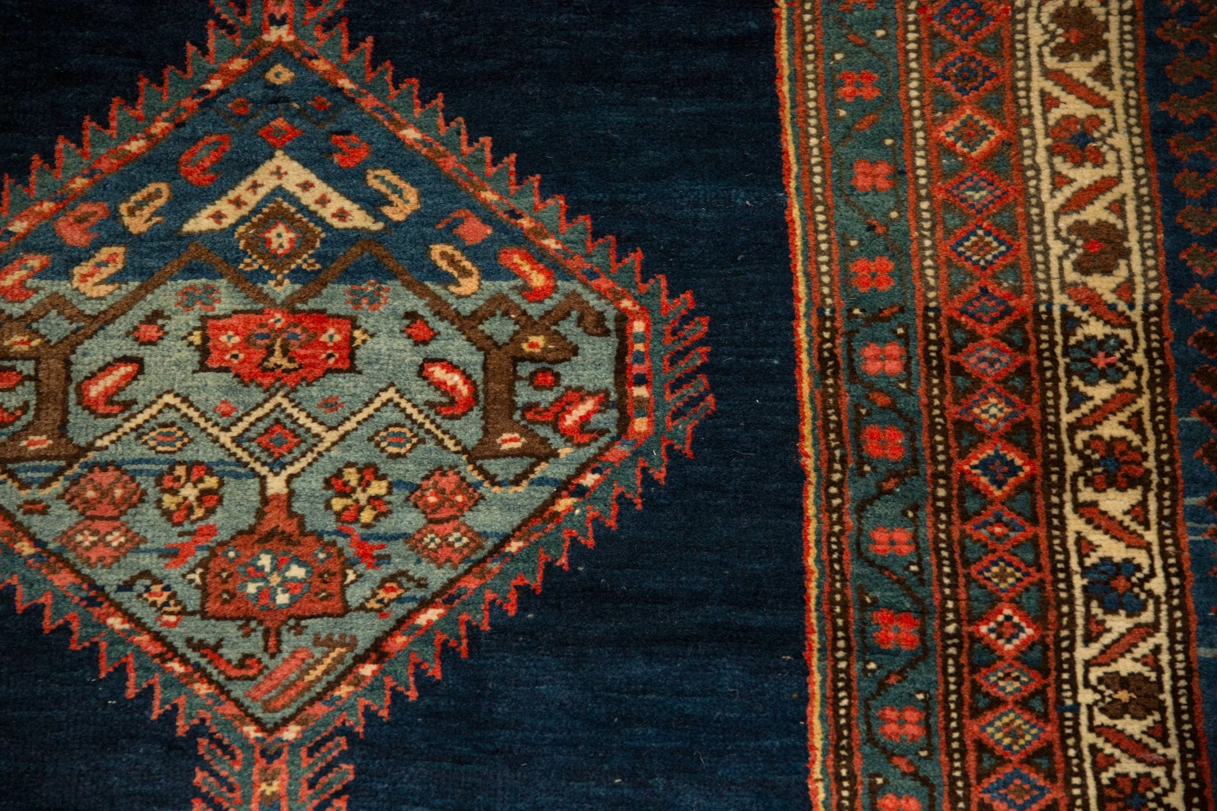 3.5x15 Antique Bijar Rug Runner - Image 3