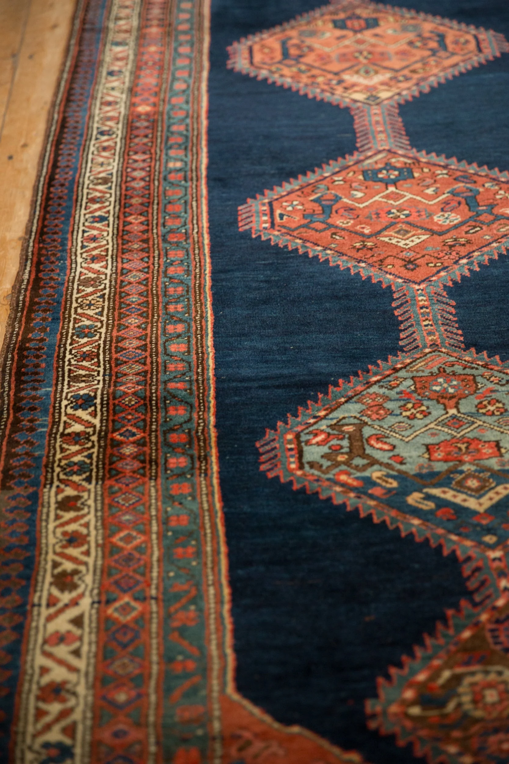 3.5x15 Antique Bijar Rug Runner - Image 5