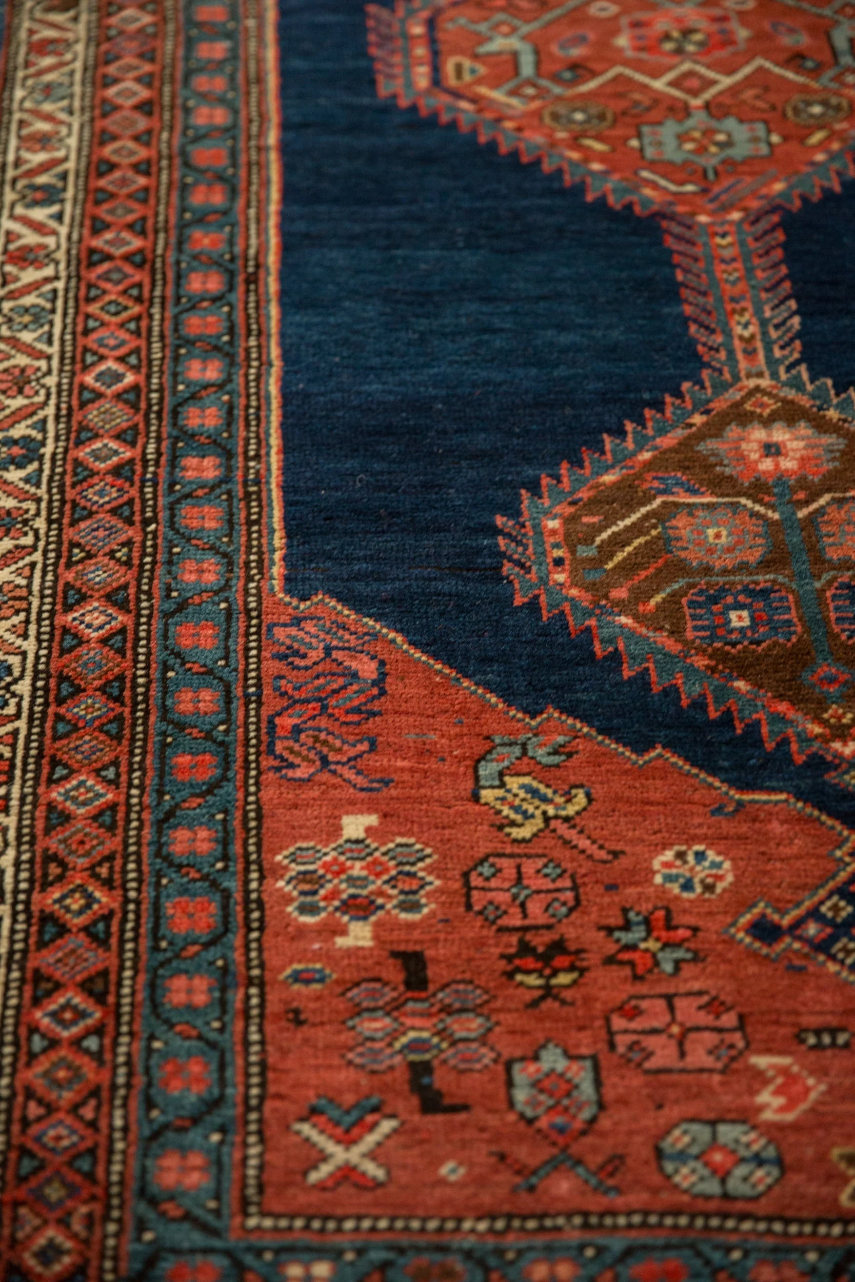 3.5x15 Antique Bijar Rug Runner - Image 7