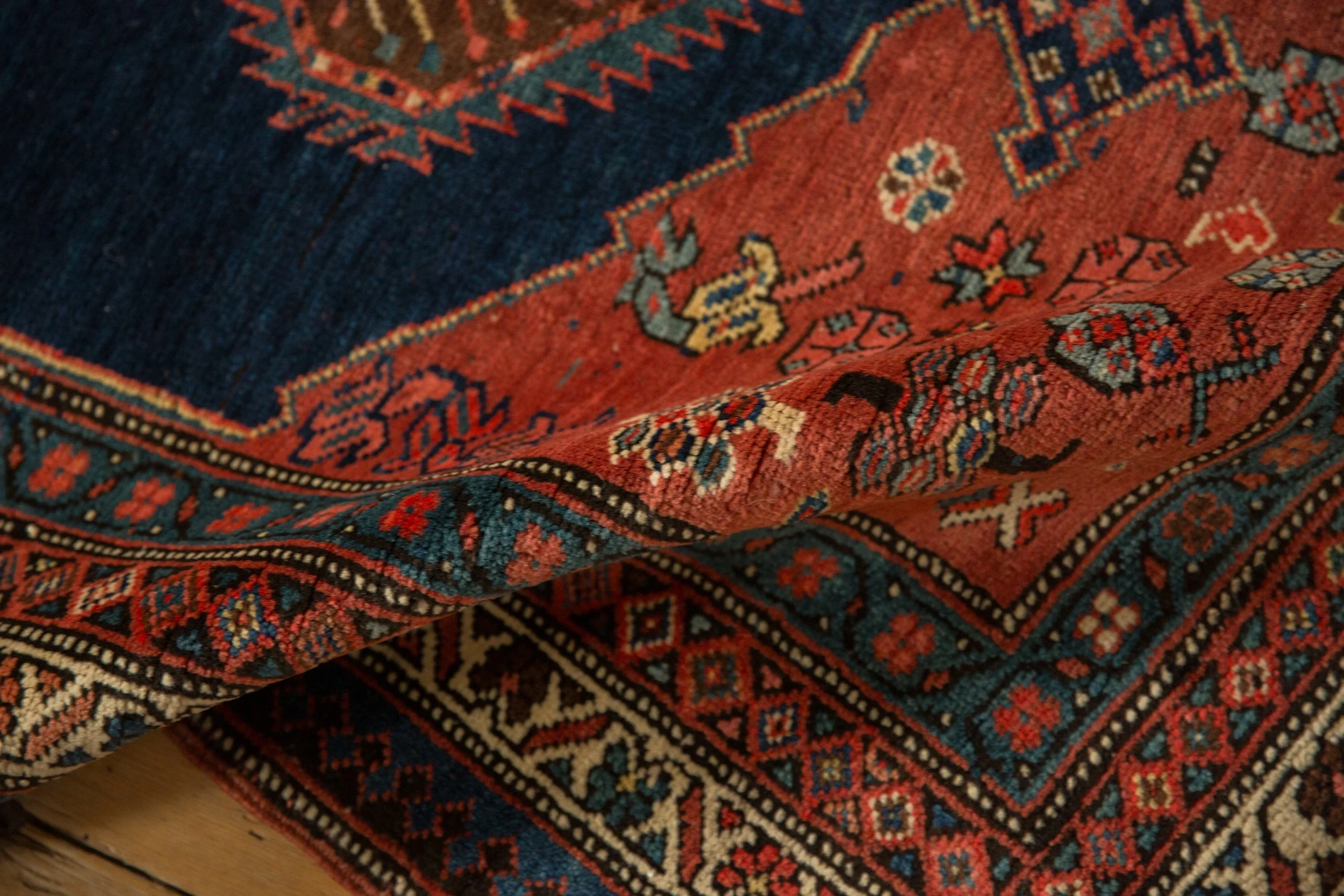 3.5x15 Antique Bijar Rug Runner - Image 8