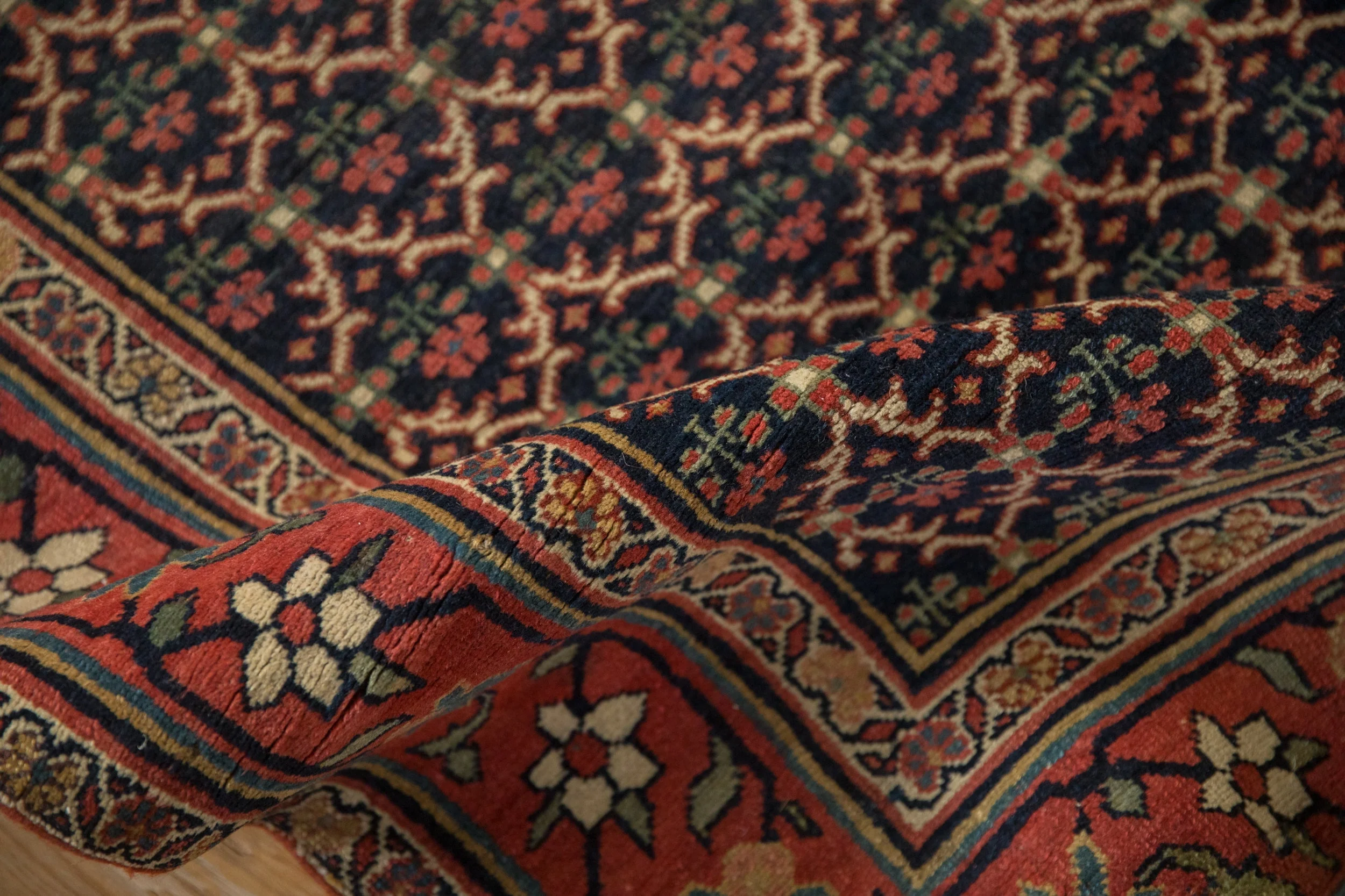 3.5x15 Antique Bijar Rug Runner - Image 11