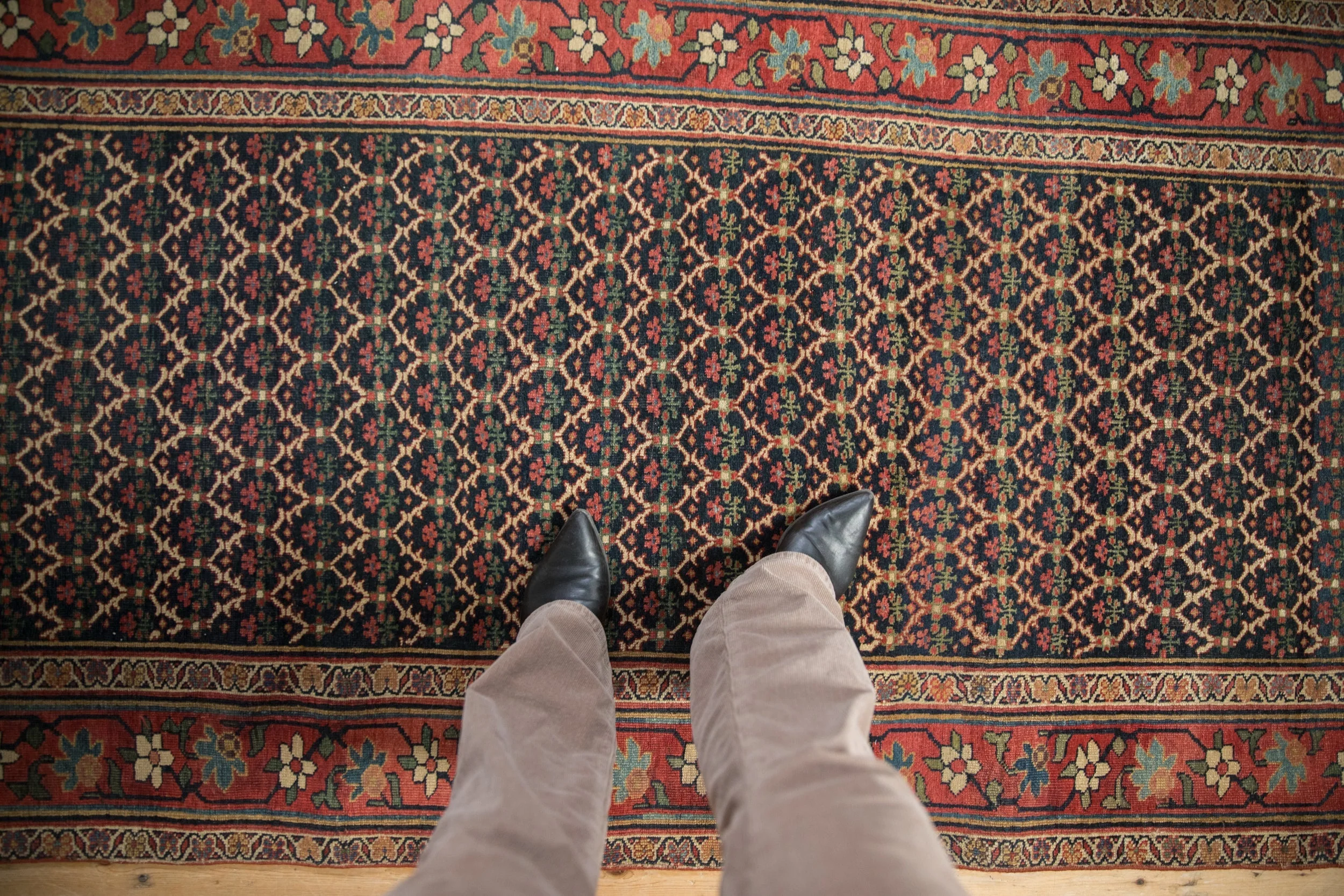 3.5x15 Antique Bijar Rug Runner - Image 2