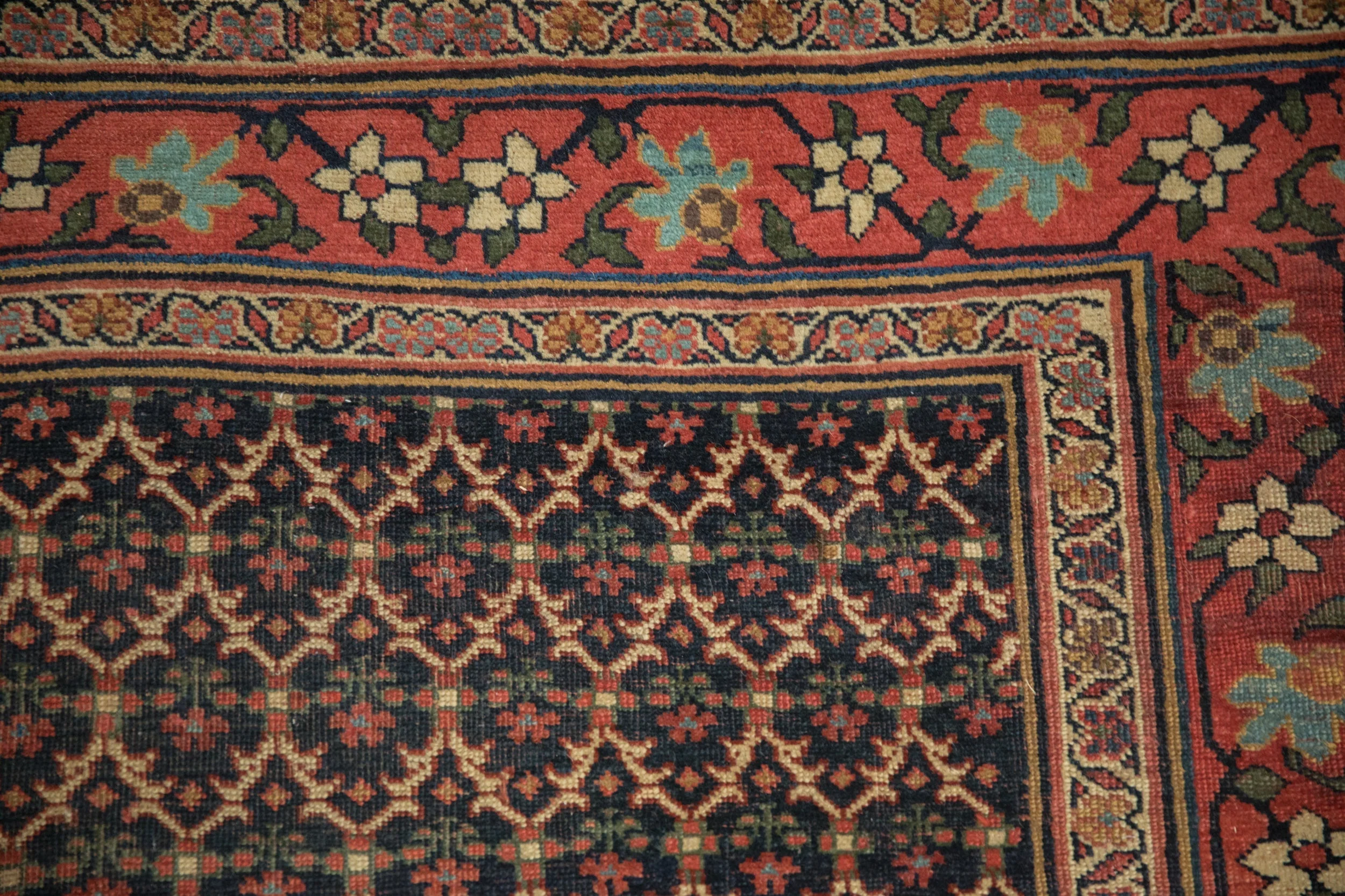 3.5x15 Antique Bijar Rug Runner - Image 3