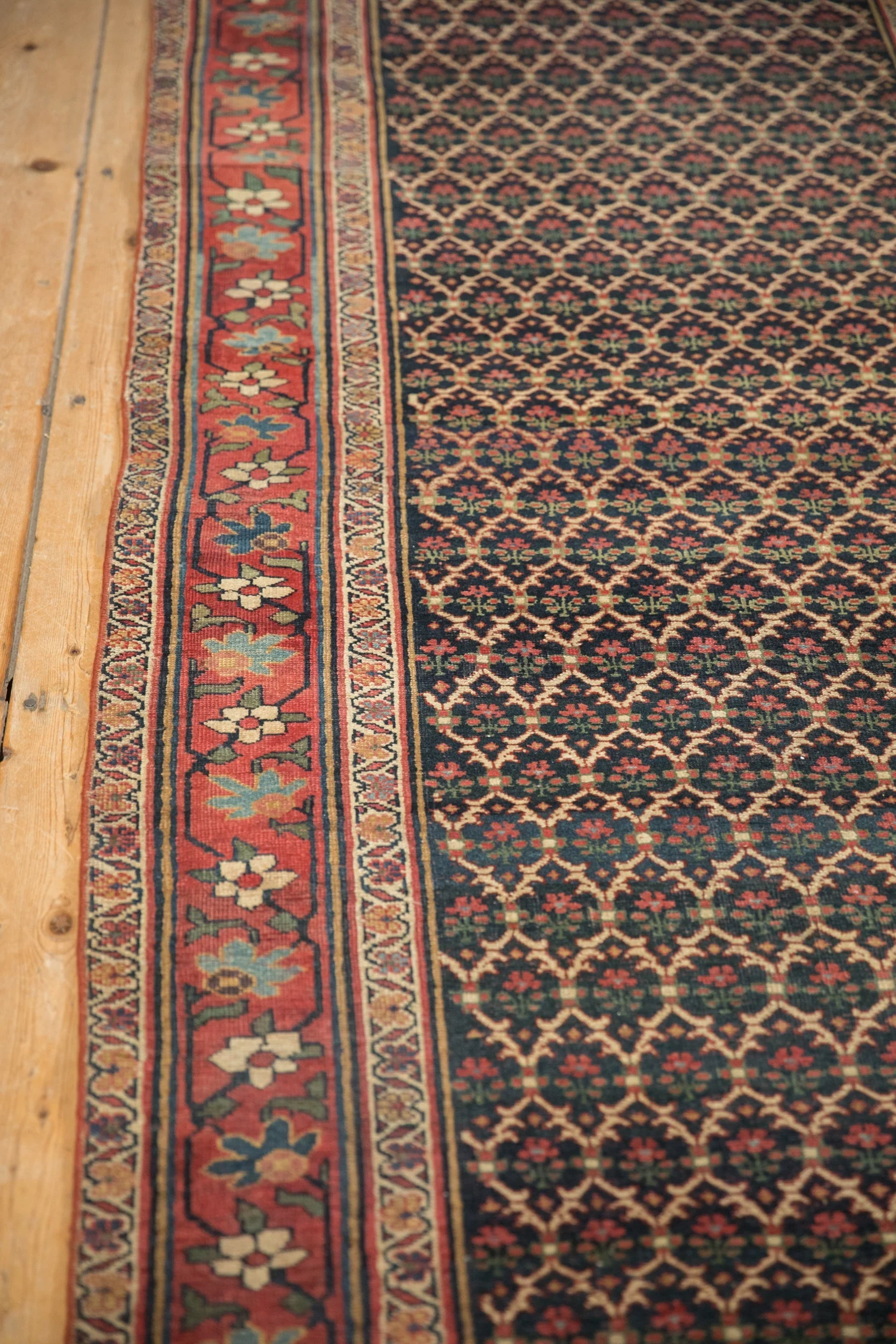 3.5x15 Antique Bijar Rug Runner - Image 5