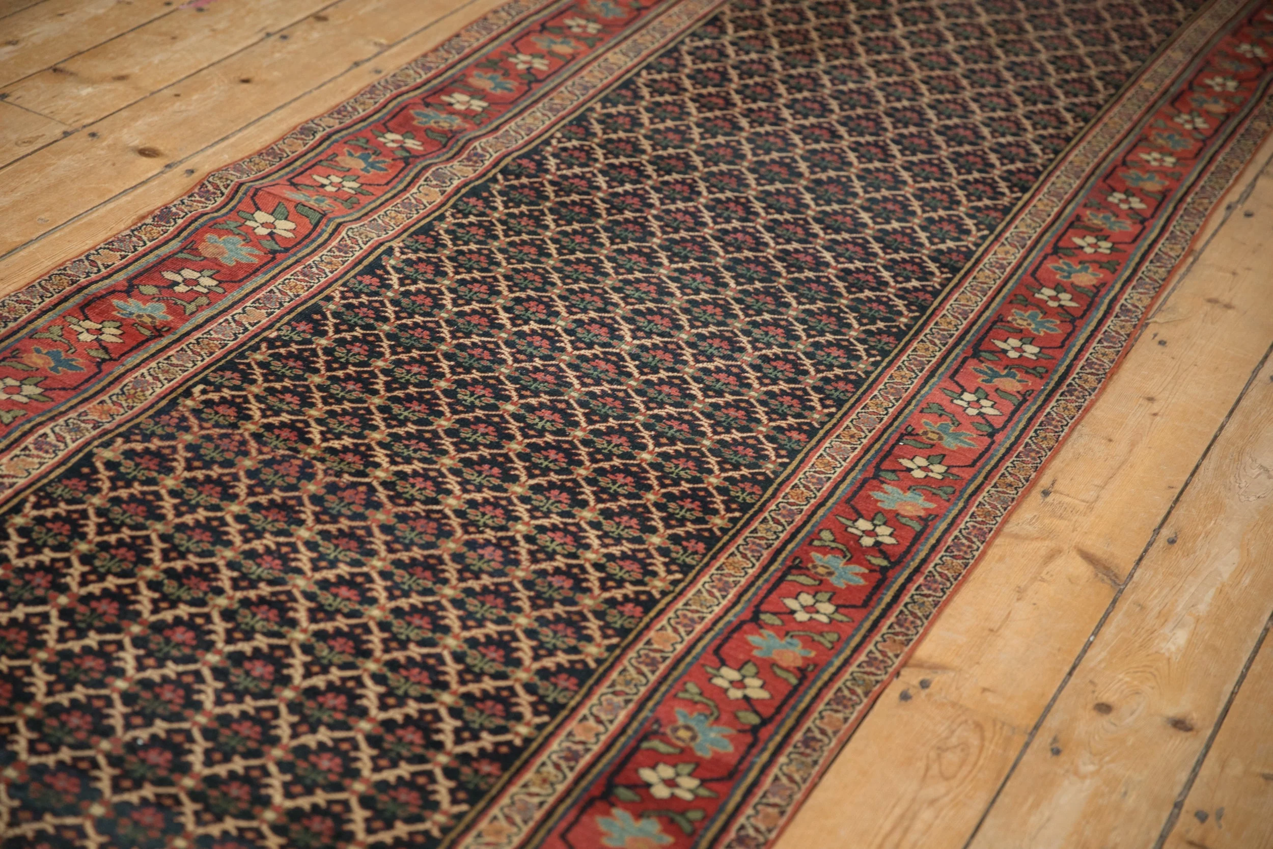3.5x15 Antique Bijar Rug Runner - Image 7
