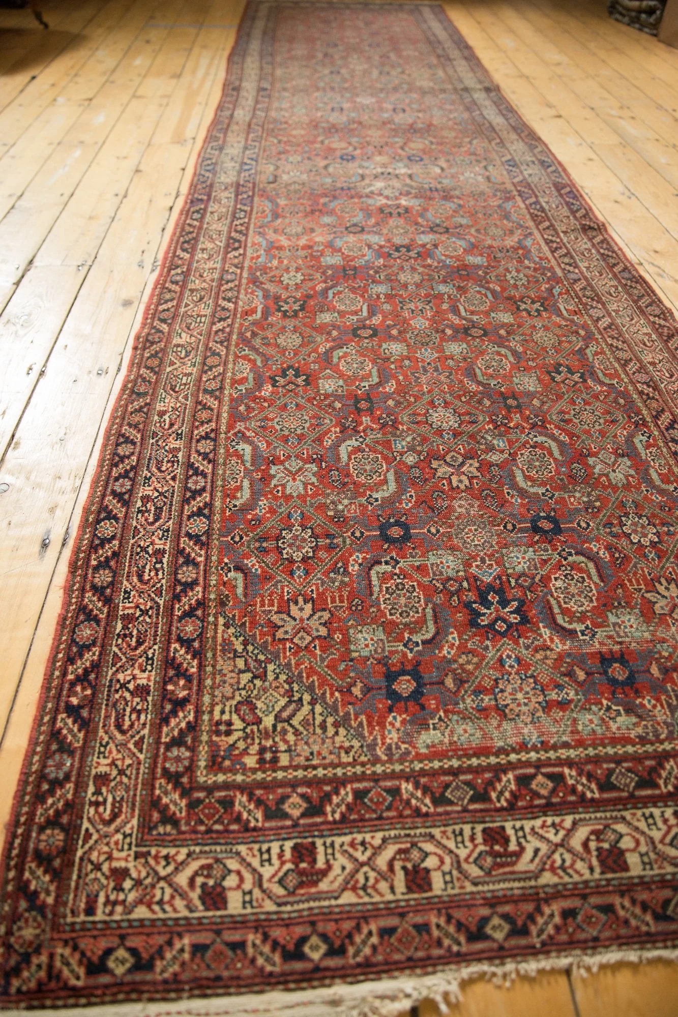 3.5x15 Antique Malayer Rug Runner - Image 14