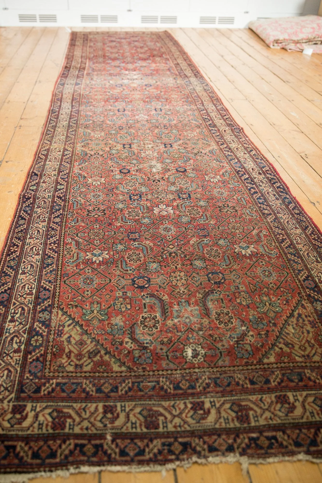 3.5x15 Antique Malayer Rug Runner - Image 7